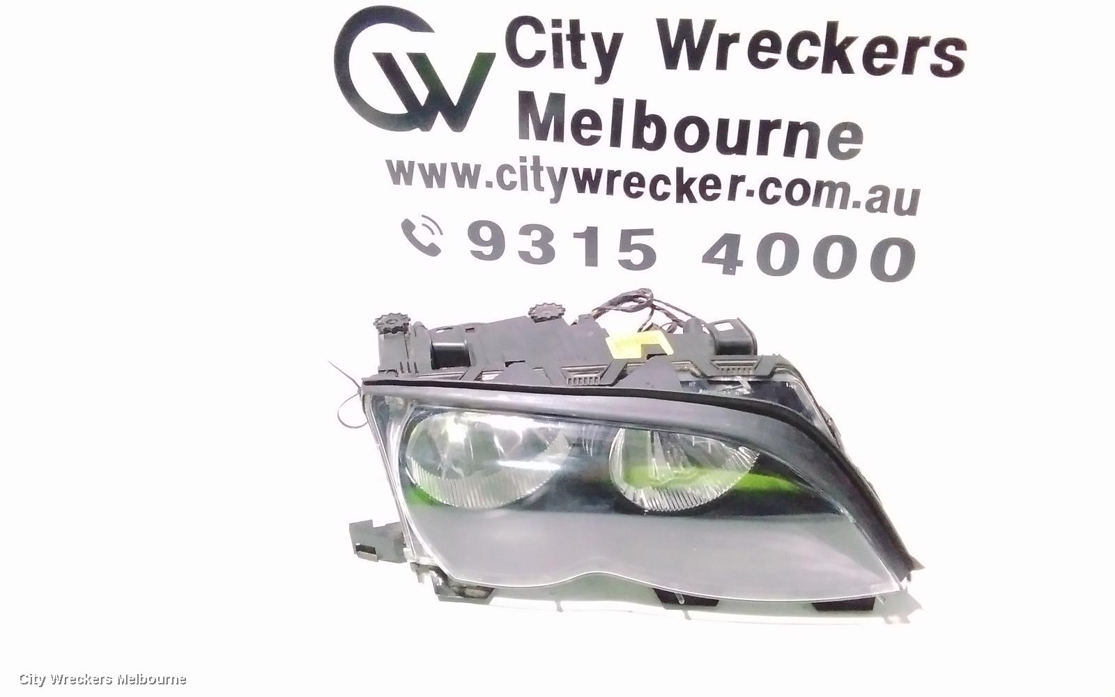 BMW 3 SERIES RIGHT HEADLAMP, E46, CPE/CAB, STANDARD, CLEAR FLASHER, 03/2003 - 07/2006