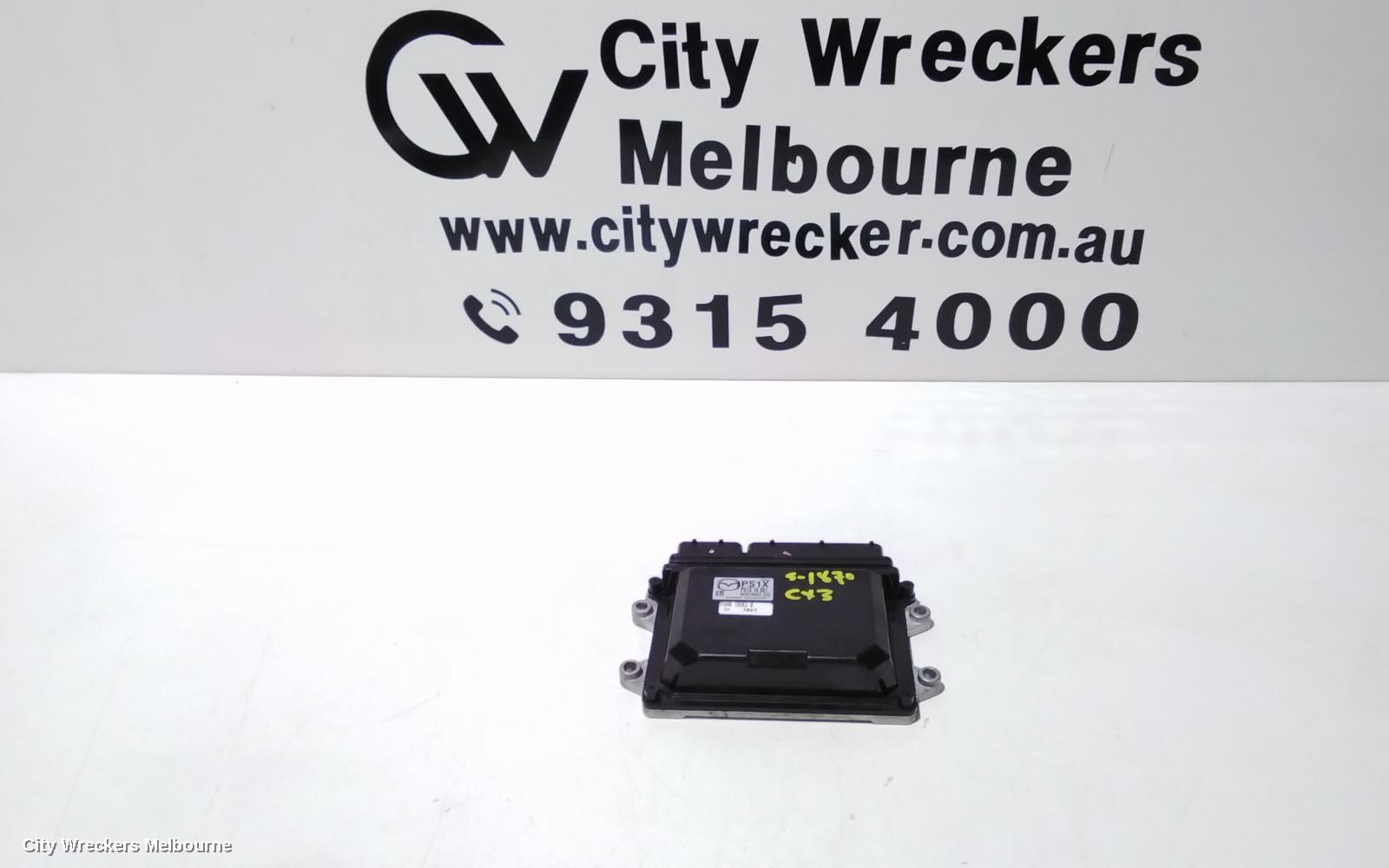 MAZDA CX3 ECU, ENGINE ECU, 2.0, PETROL, ECU ONLY, P/N PS1X18881, DK, 03/2015 ONWARDS