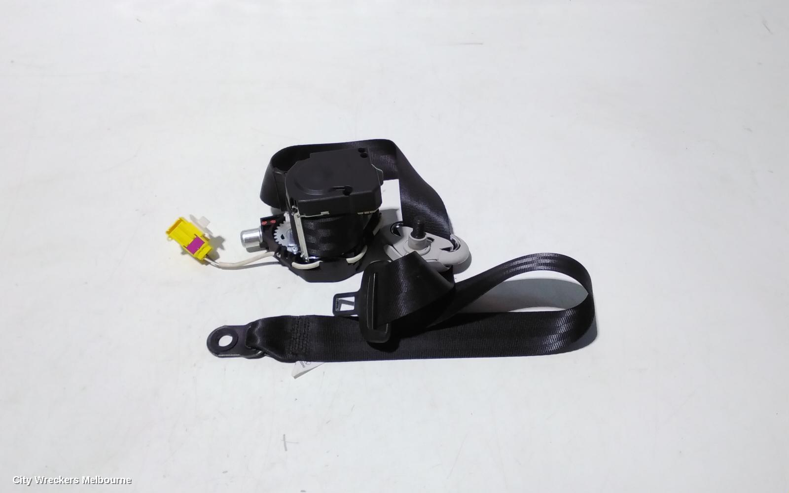 VOLKSWAGEN CADDY SEATBELT/STALK, RH REAR 2ND ROW, SEAT BELT ONLY, 2K, 12/2004 - 06/2015