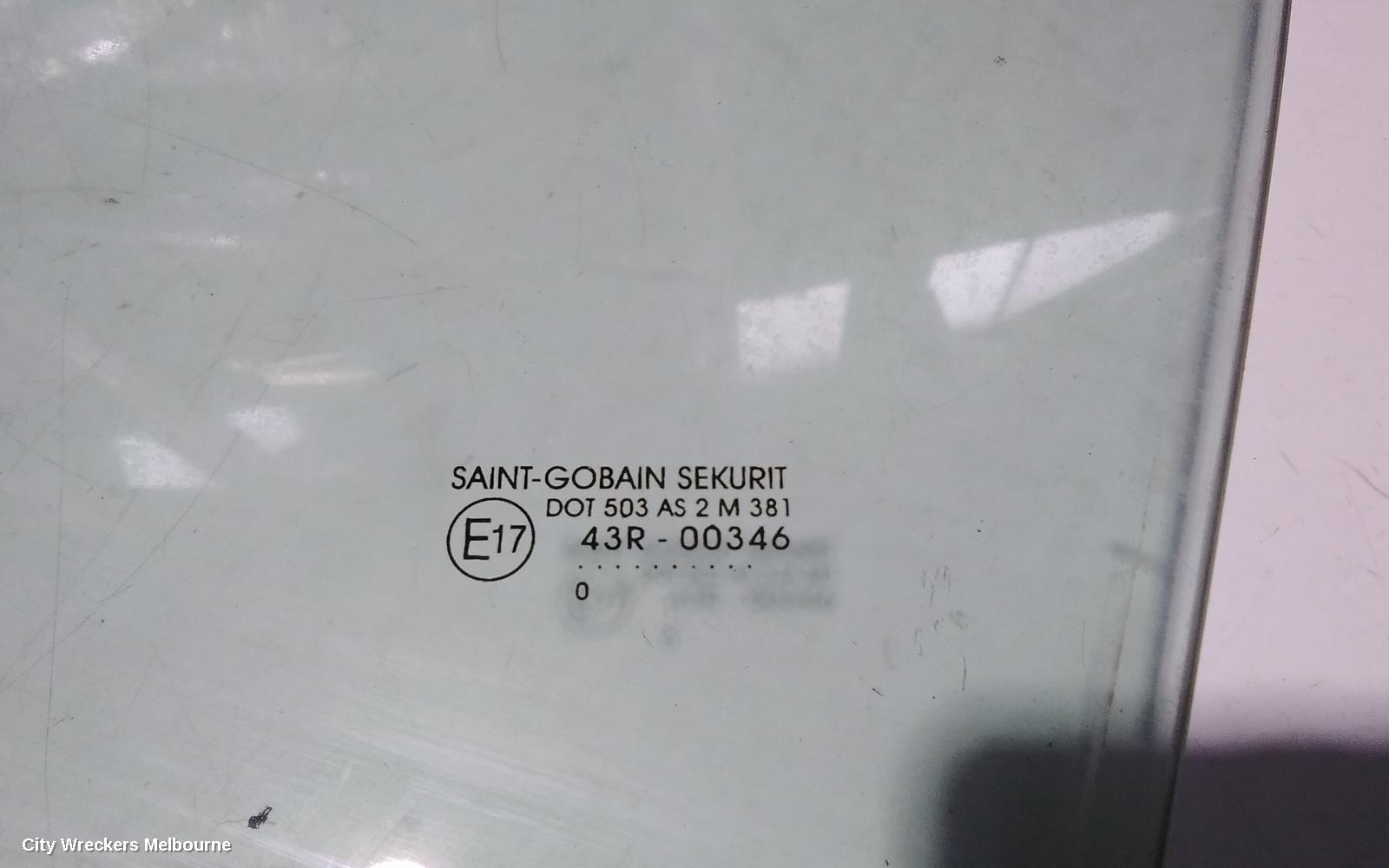 AUDI A3 LEFT FRONT DOOR WINDOW, 8P, 5DR HATCHBACK, 06/2004 - 04/2013