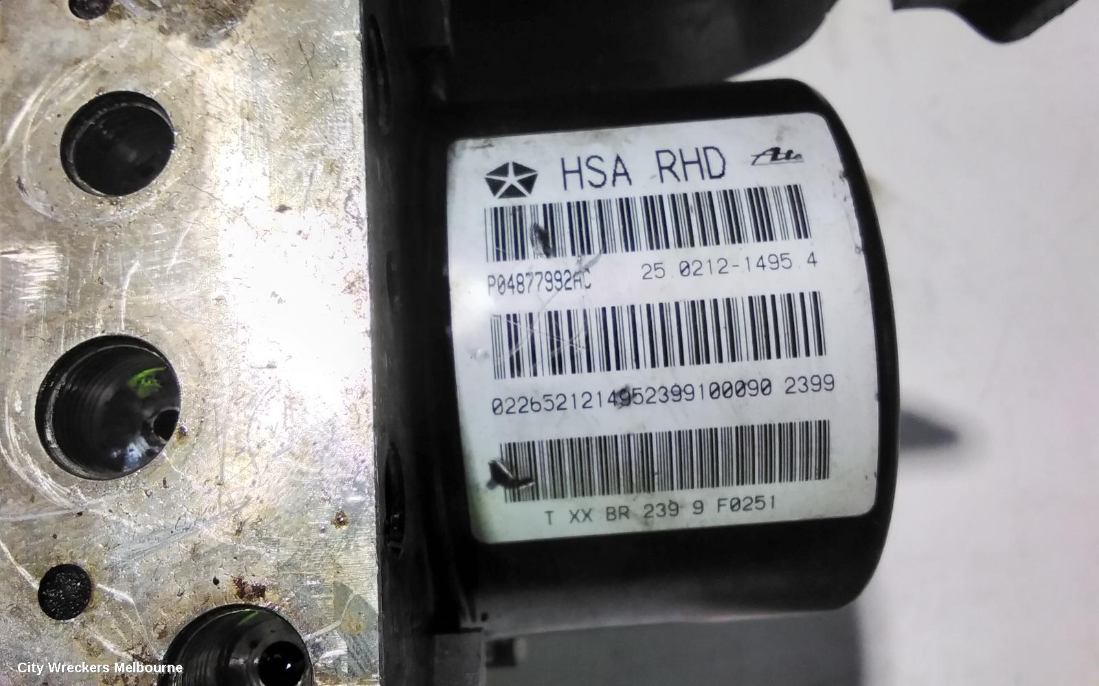 DODGE JOURNEY ABS PUMP/MODULATOR, JC, 05/2008 - 07/2011