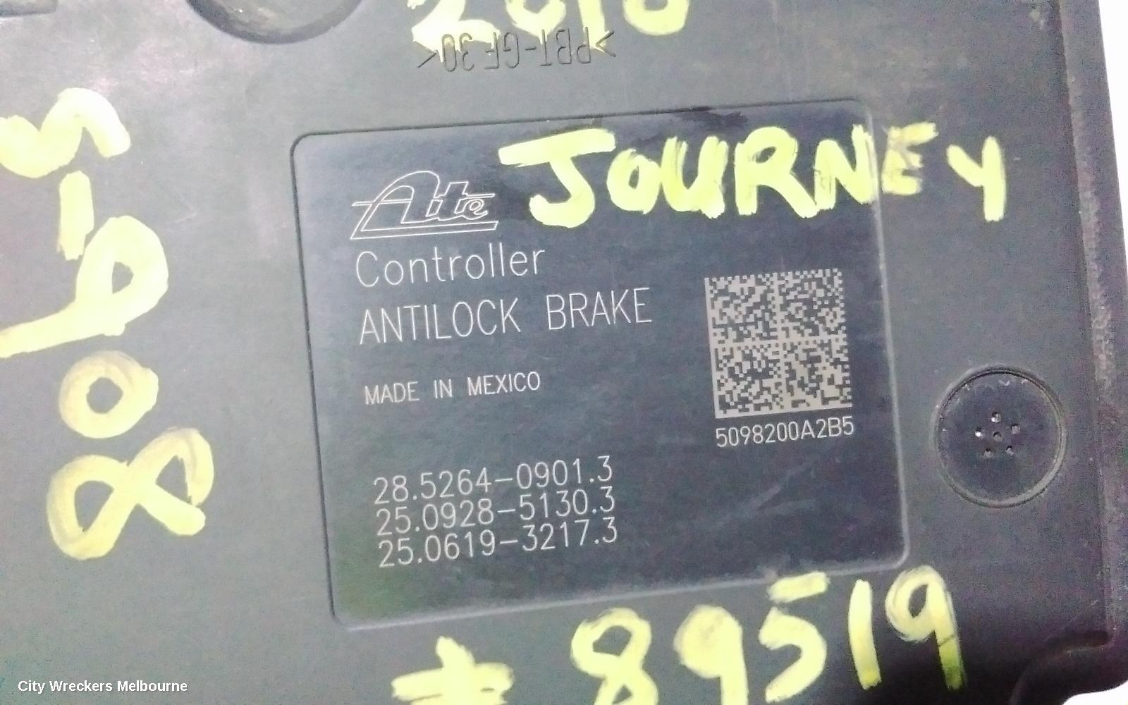 DODGE JOURNEY ABS PUMP/MODULATOR, JC, 05/2008 - 07/2011