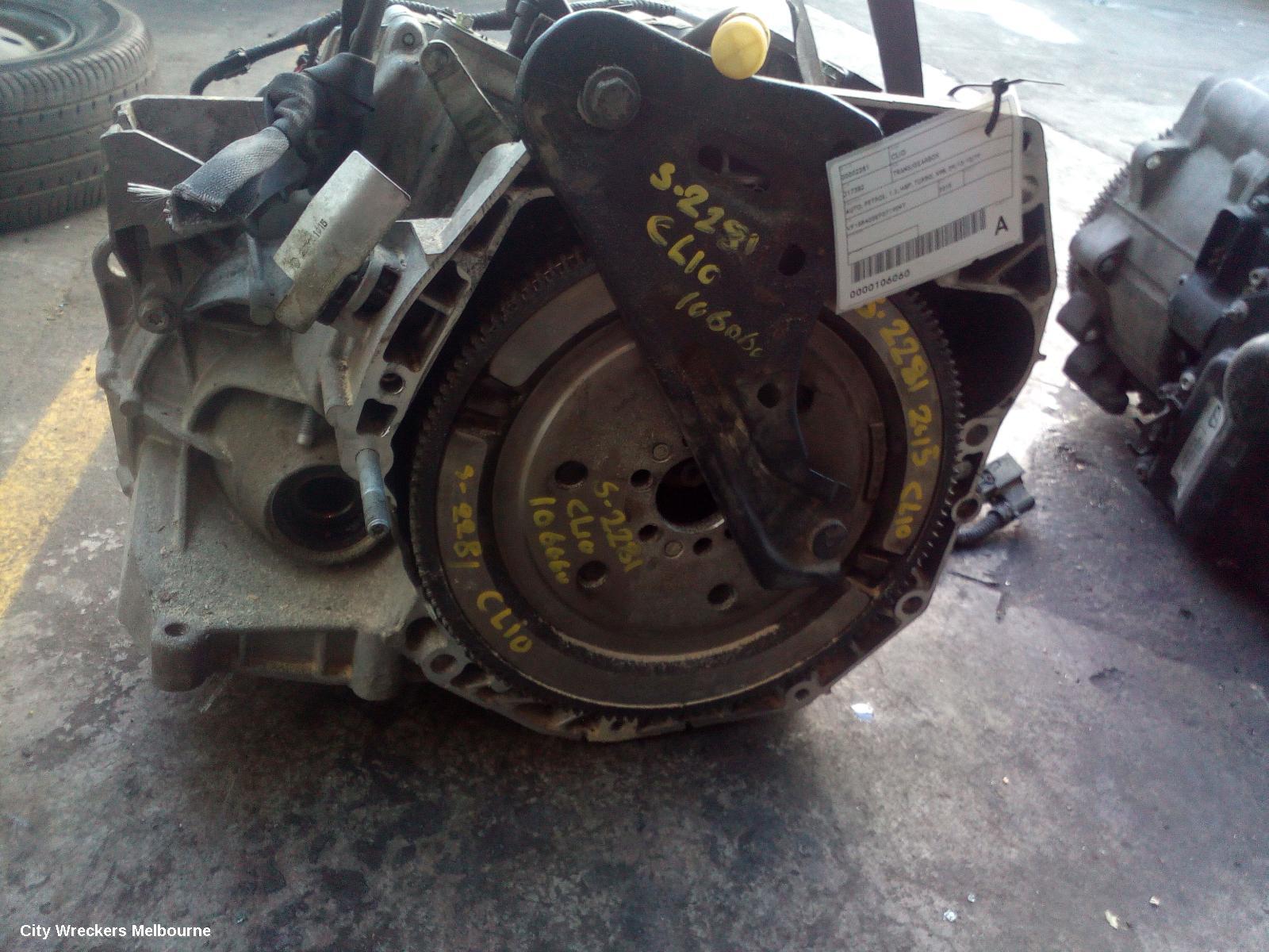 RENAULT CLIO TRANS/GEARBOX, AUTO, PETROL, 1.2, H5F, TURBO, X98, 09/2013 - 10/2019
