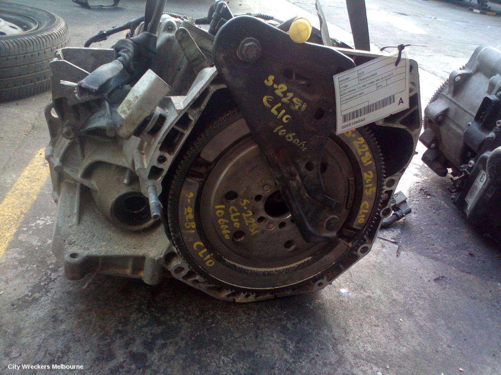 RENAULT CLIO TRANS/GEARBOX, AUTO, PETROL, 1.2, H5F, TURBO, X98, 09/2013 - 10/2019