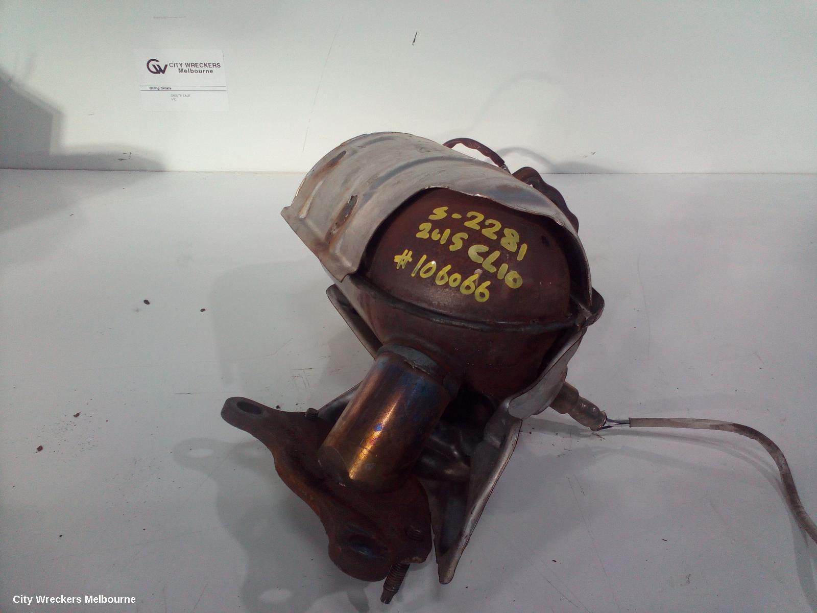RENAULT CLIO CATALYTIC CONVERTER, X98, 09/2013 - 10/2019