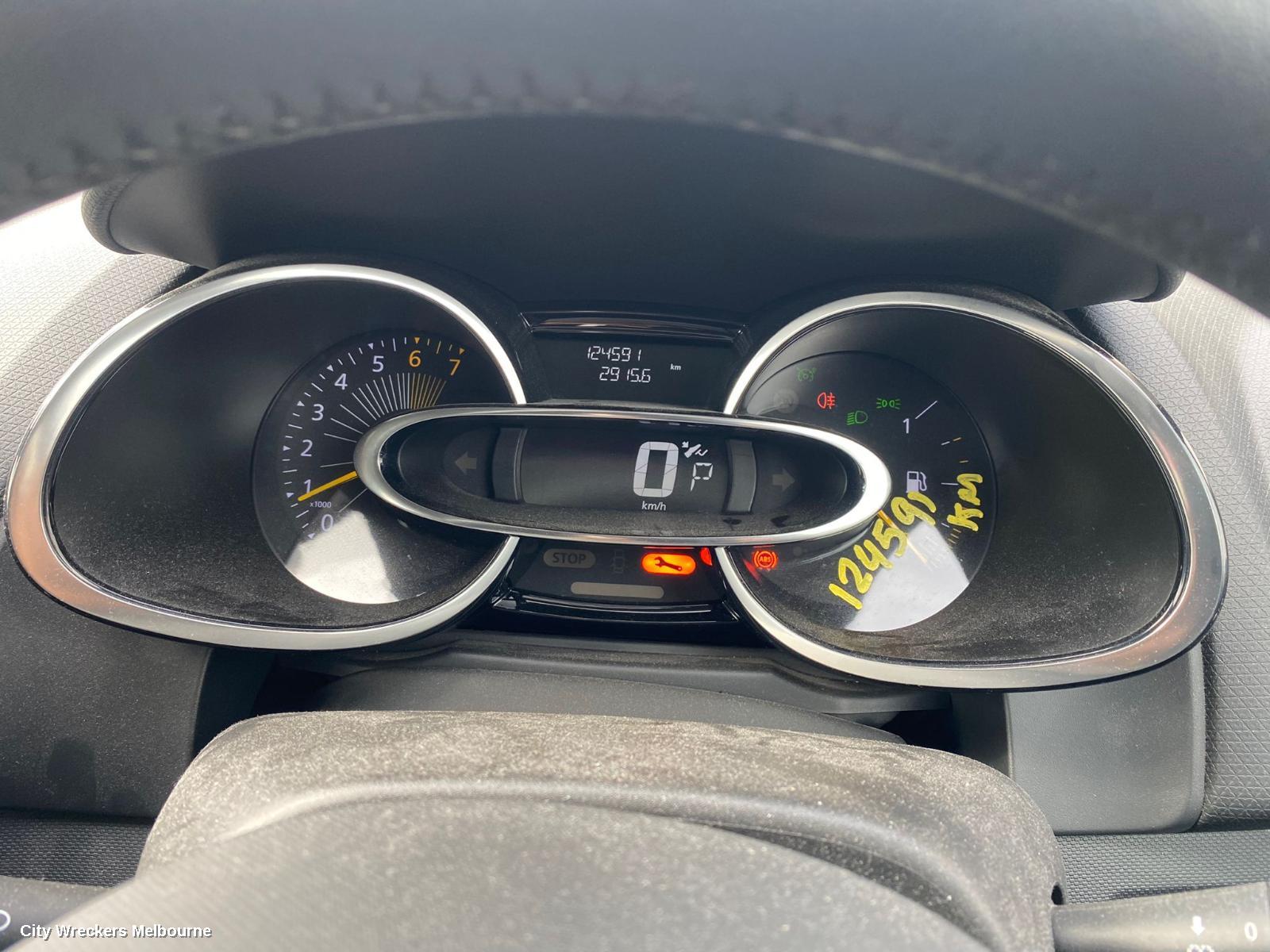 RENAULT CLIO INSTRUMENT CLUSTER, X98, DYNAMIQUE/EXPRESSION/AUTHENTIQUE, 09/2013 - 10/2019