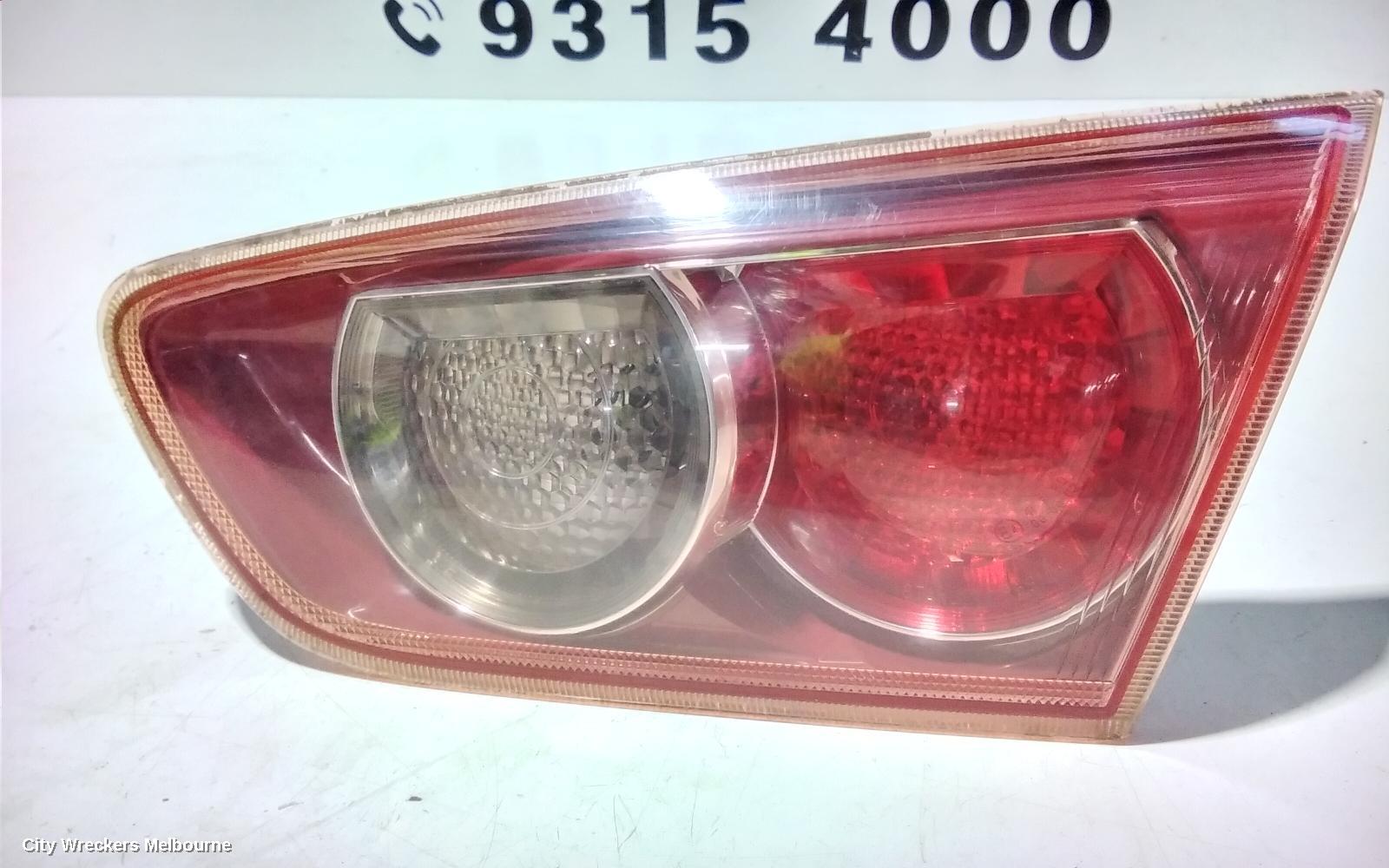 MITSUBISHI LANCER REAR GARNISH, BOOTLID LAMP (RH SIDE), CJ, SEDAN, RED INSERT TYPE, 07/2007 - 07/2009