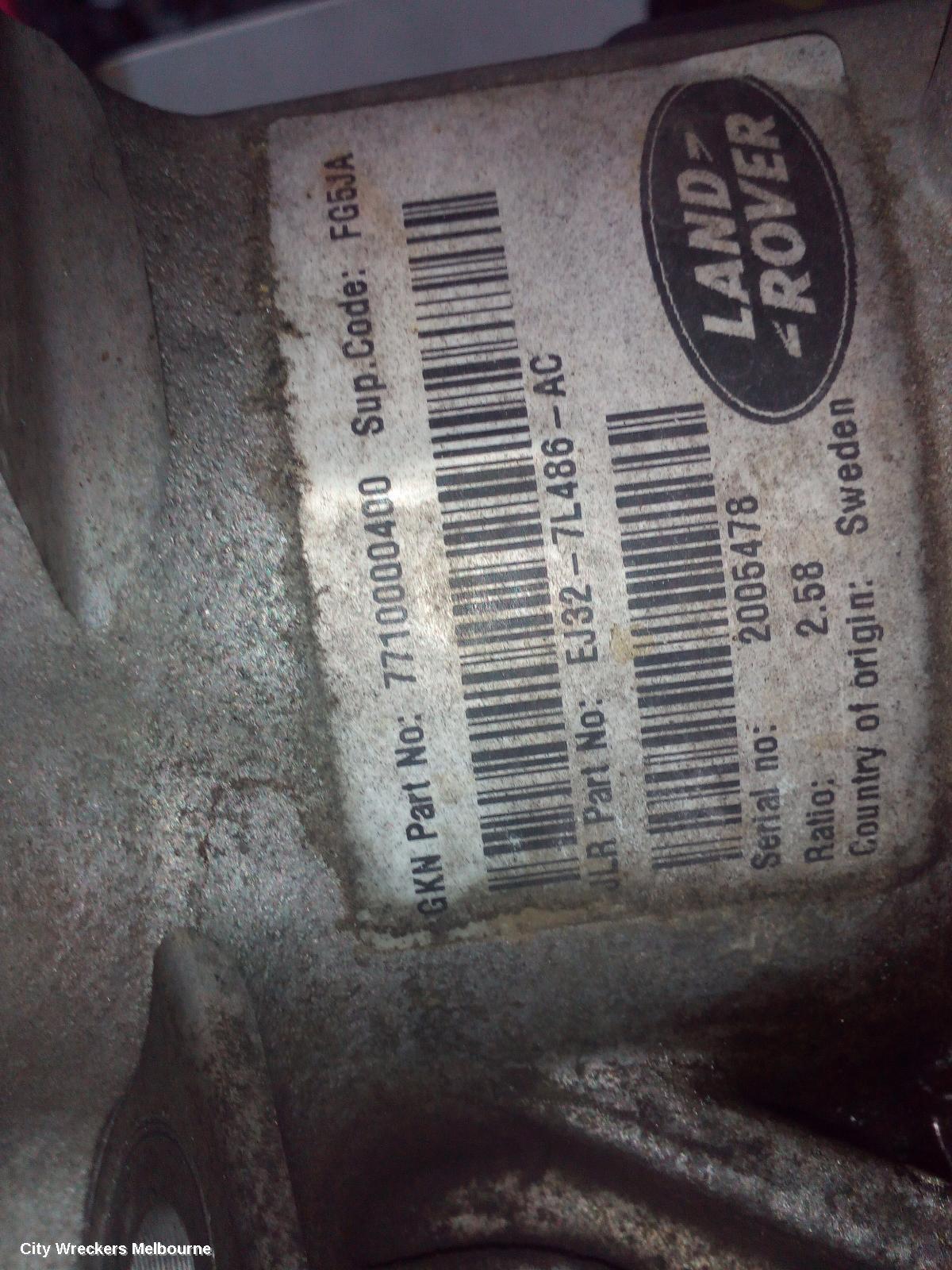 LAND ROVER RANGEROVER EVOQUE TRANSFER CASE, AUTO, DIESEL, 2.2, 9 SPEED, L538, 03/2014 - 08/2015