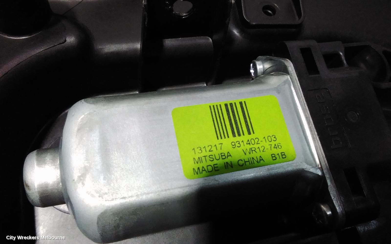 JEEP CHEROKEE LEFT REAR WND REG/MOTOR, KL, 02/2014 - 11/2022