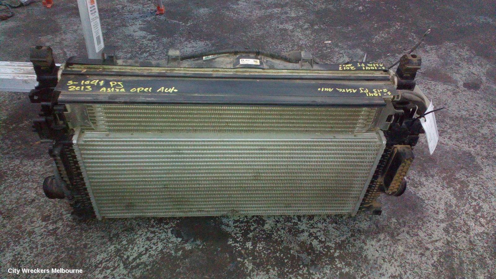 OPEL ASTRA FAN, RAD FAN, 1.6, PETROL, AUTO T/M TYPE, AS, 09/2012 - 08/2013
