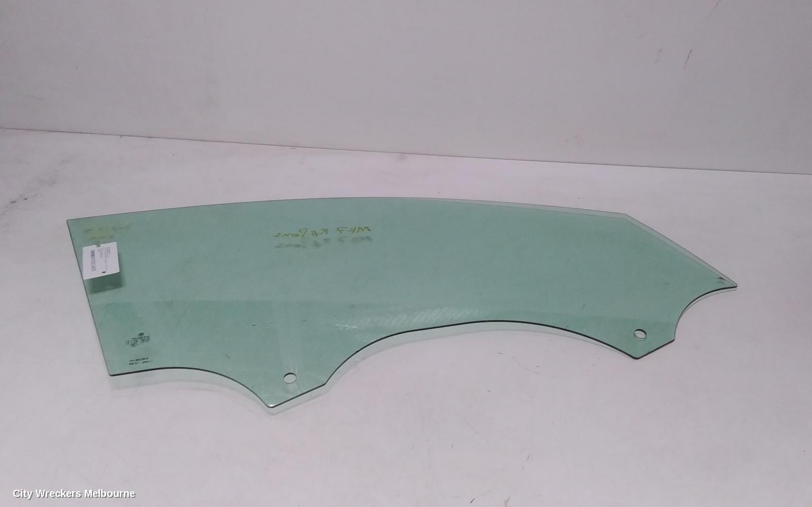 VOLKSWAGEN GOLF RIGHT FRONT DOOR WINDOW, GEN 7, 5DR HATCH/WAGON, 01/2013 - 08/2020