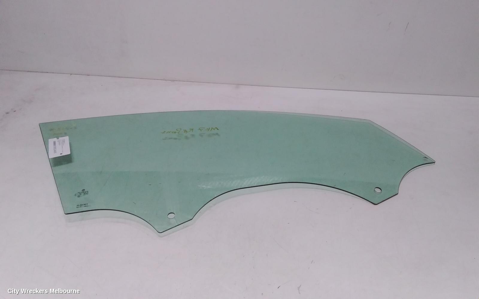 VOLKSWAGEN GOLF RIGHT FRONT DOOR WINDOW, GEN 7, 5DR HATCH/WAGON, 01/2013 - 08/2020