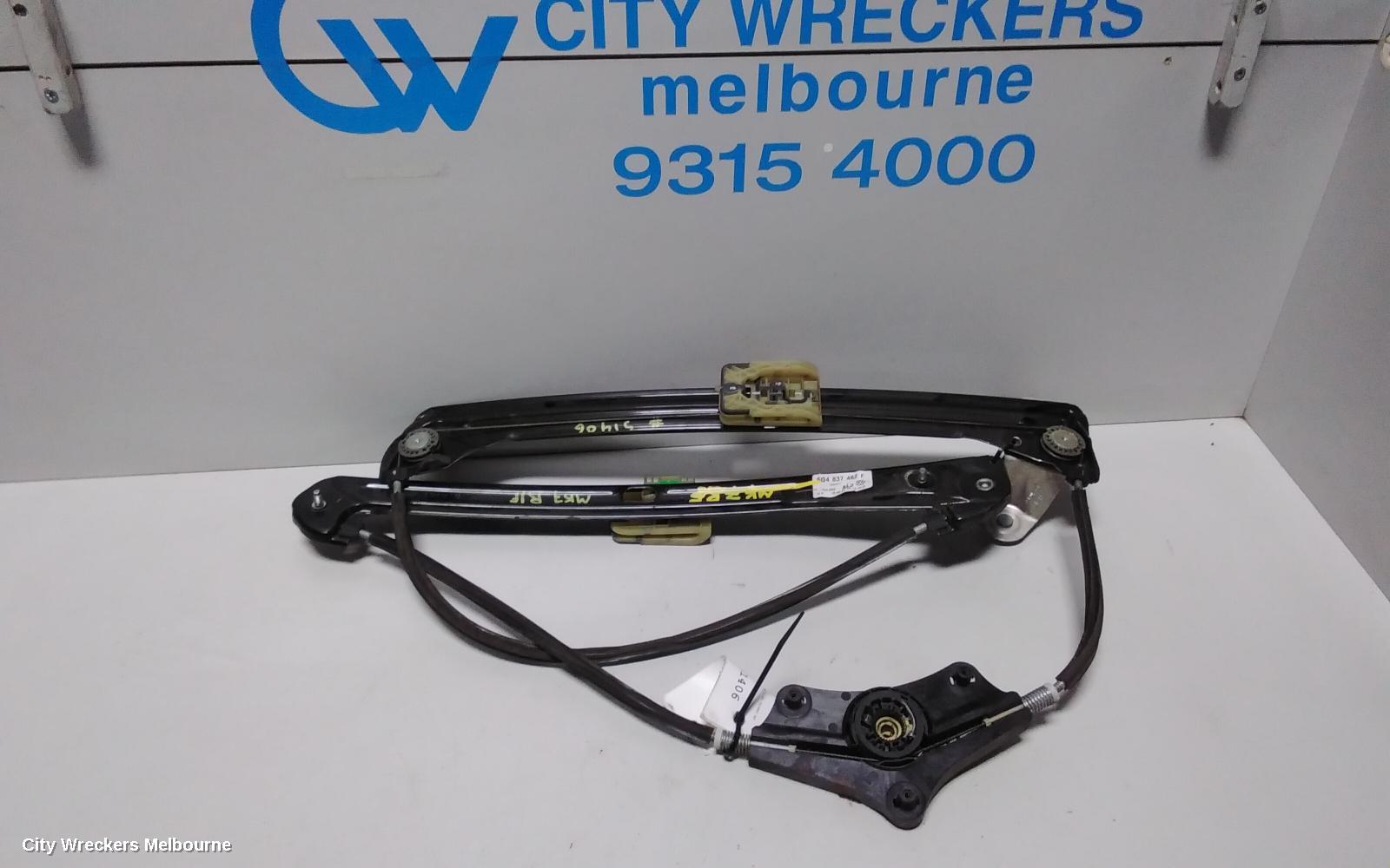 VOLKSWAGEN GOLF RIGHT FRONT WINDOW REG/MOTOR, GEN 7, 5DR HATCH/WAGON, 03/2013 - 08/2020