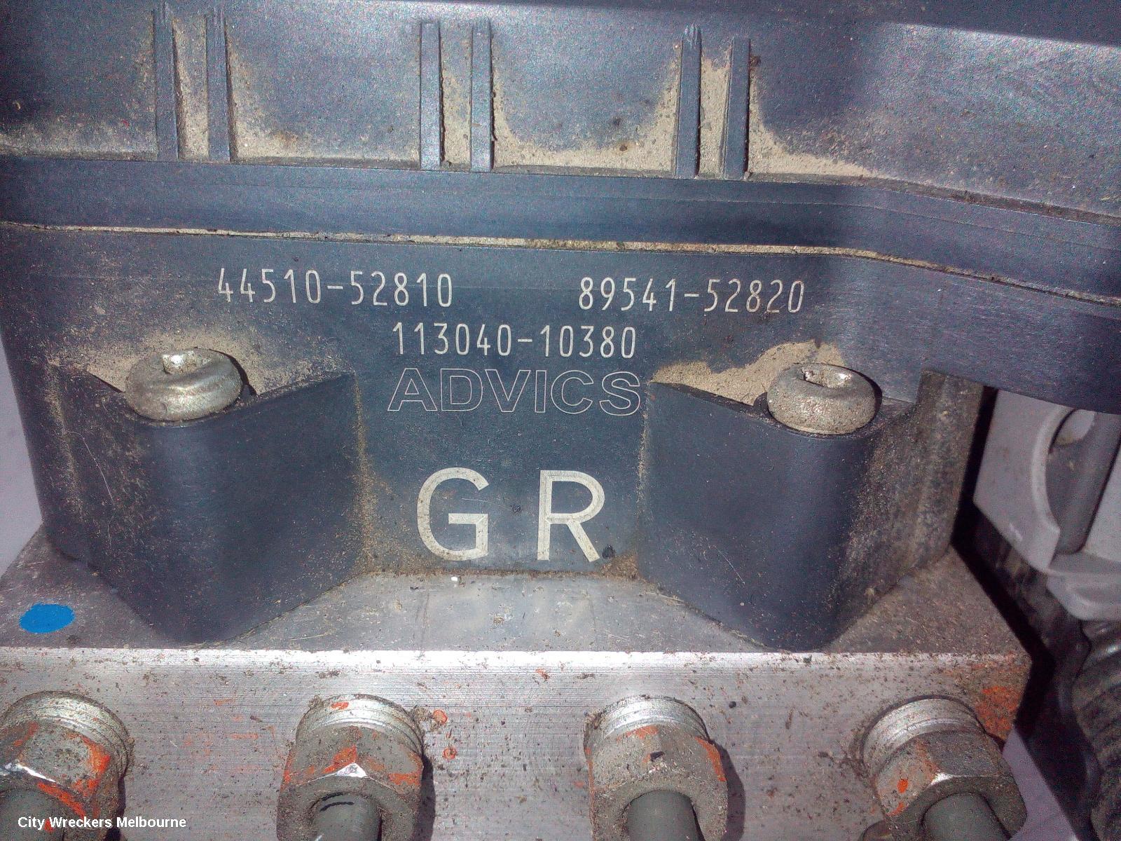TOYOTA YARIS ABS PUMP/MODULATOR, 3DR/5DR HATCH, NCP9#, 08/2008 - 07/2011