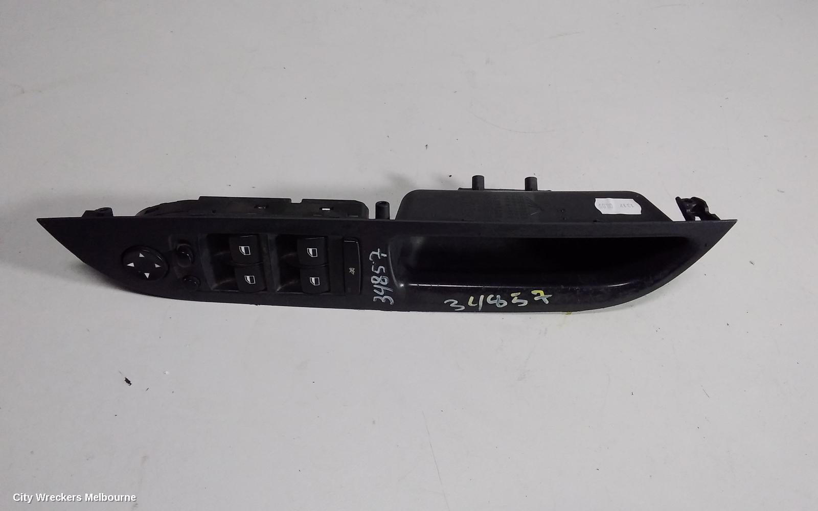 BMW 5 SERIES PWR DR WIND SWITCH, RH FRONT (MASTER SWITCH), NON AUTO DIP MIRROR, E60, 01/2007 - 04/2010