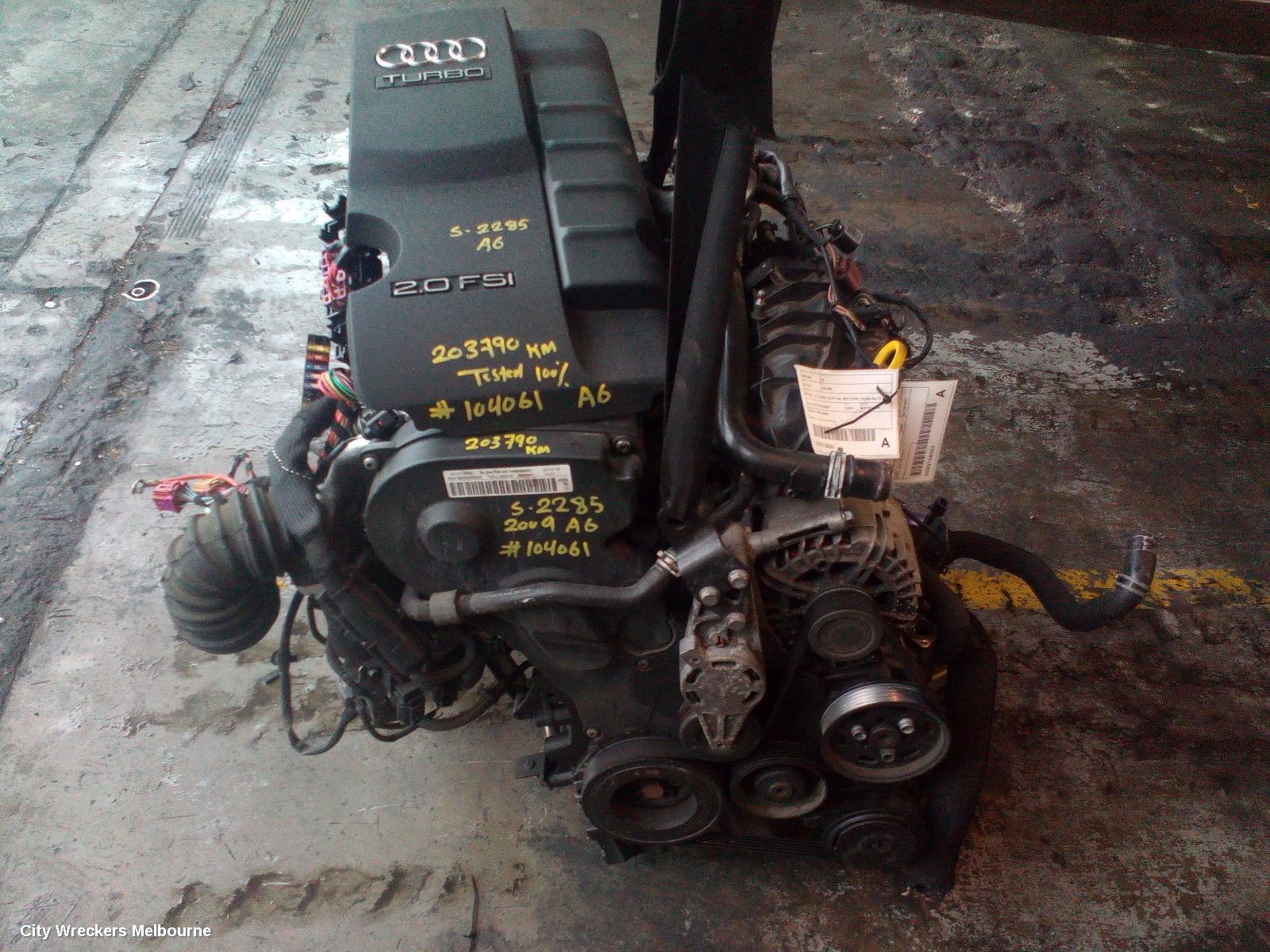AUDI A6 ENGINE, PETROL, 2.0, TURBO, C6/4F (A6), BPJ CODE, 09/2006 - 06/2011