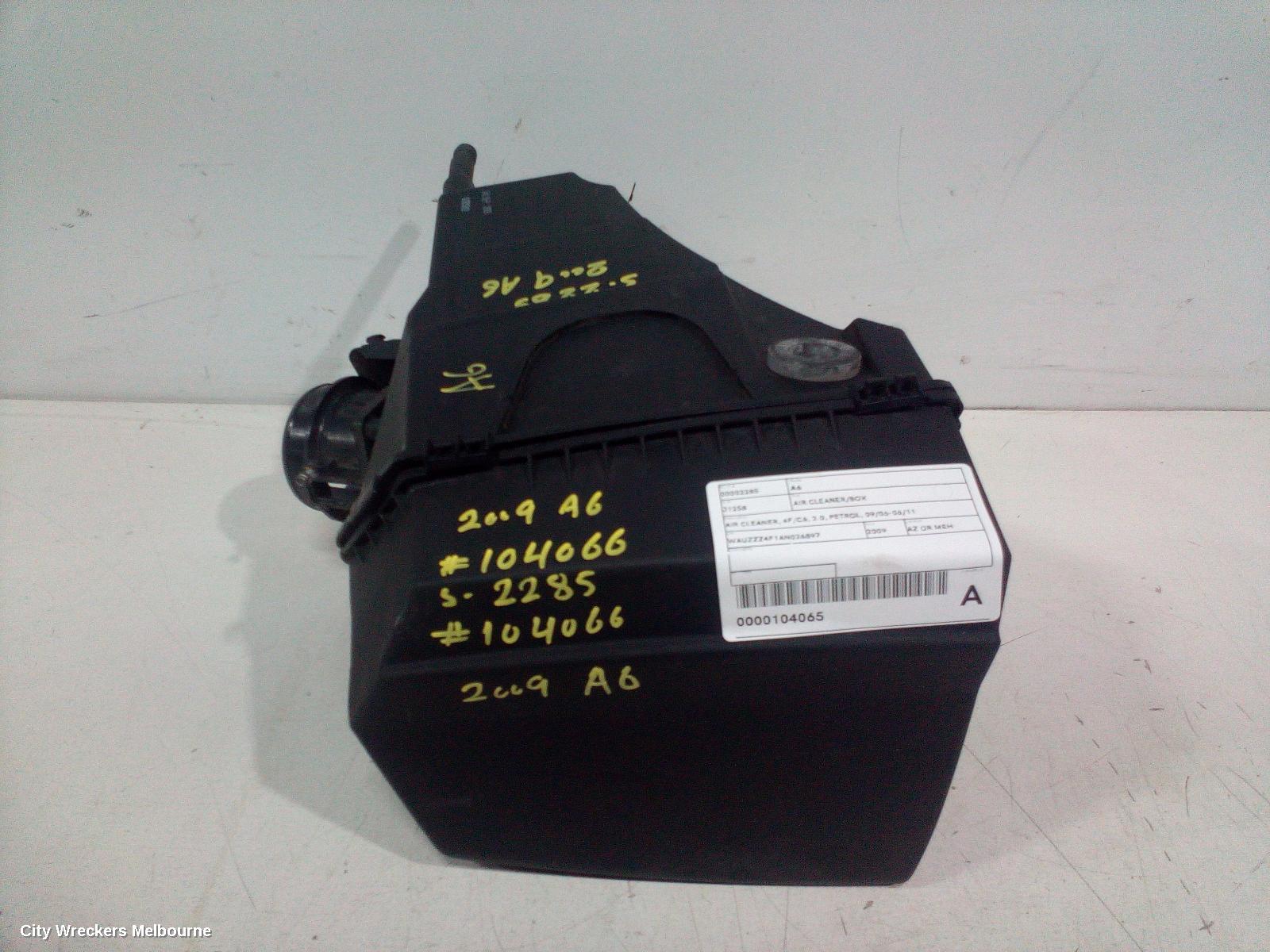 AUDI A6 AIR CLEANER/BOX, AIR CLEANER, 4F/C6, 2.0, PETROL, 09/2006 - 06/2011
