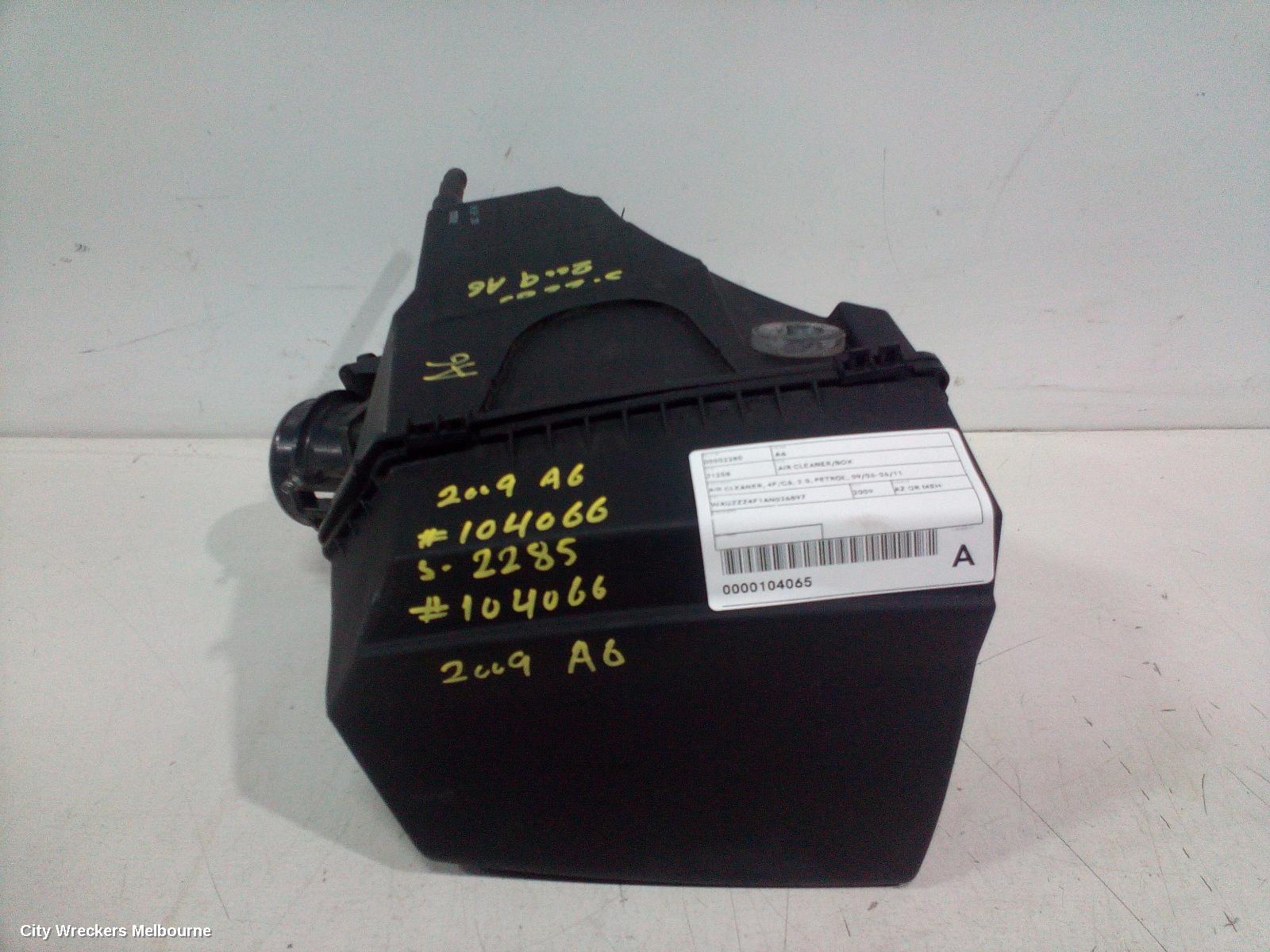 AUDI A6 AIR CLEANER/BOX, AIR CLEANER, 4F/C6, 2.0, PETROL, 09/2006 - 06/2011