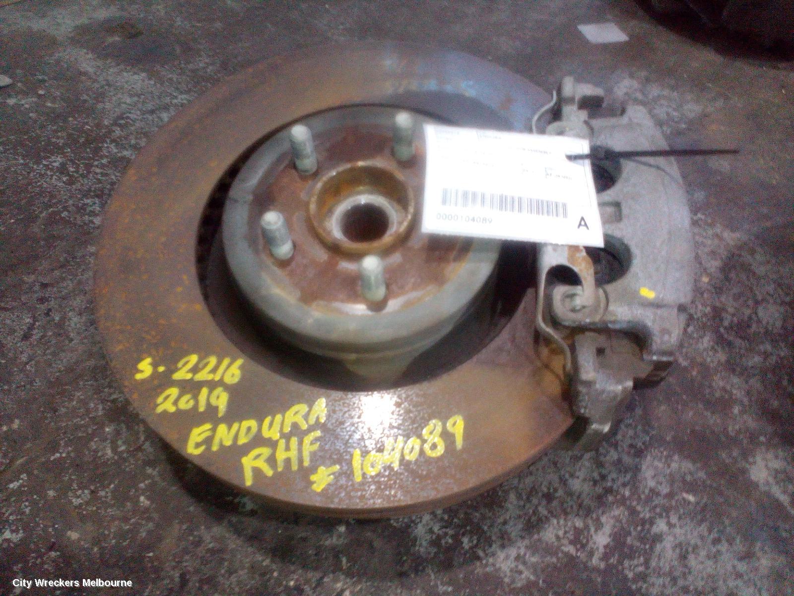 FORD ENDURA RIGHT FRONT HUB ASSEMBLY, FWD, CA, 09/2018 - 06/2020