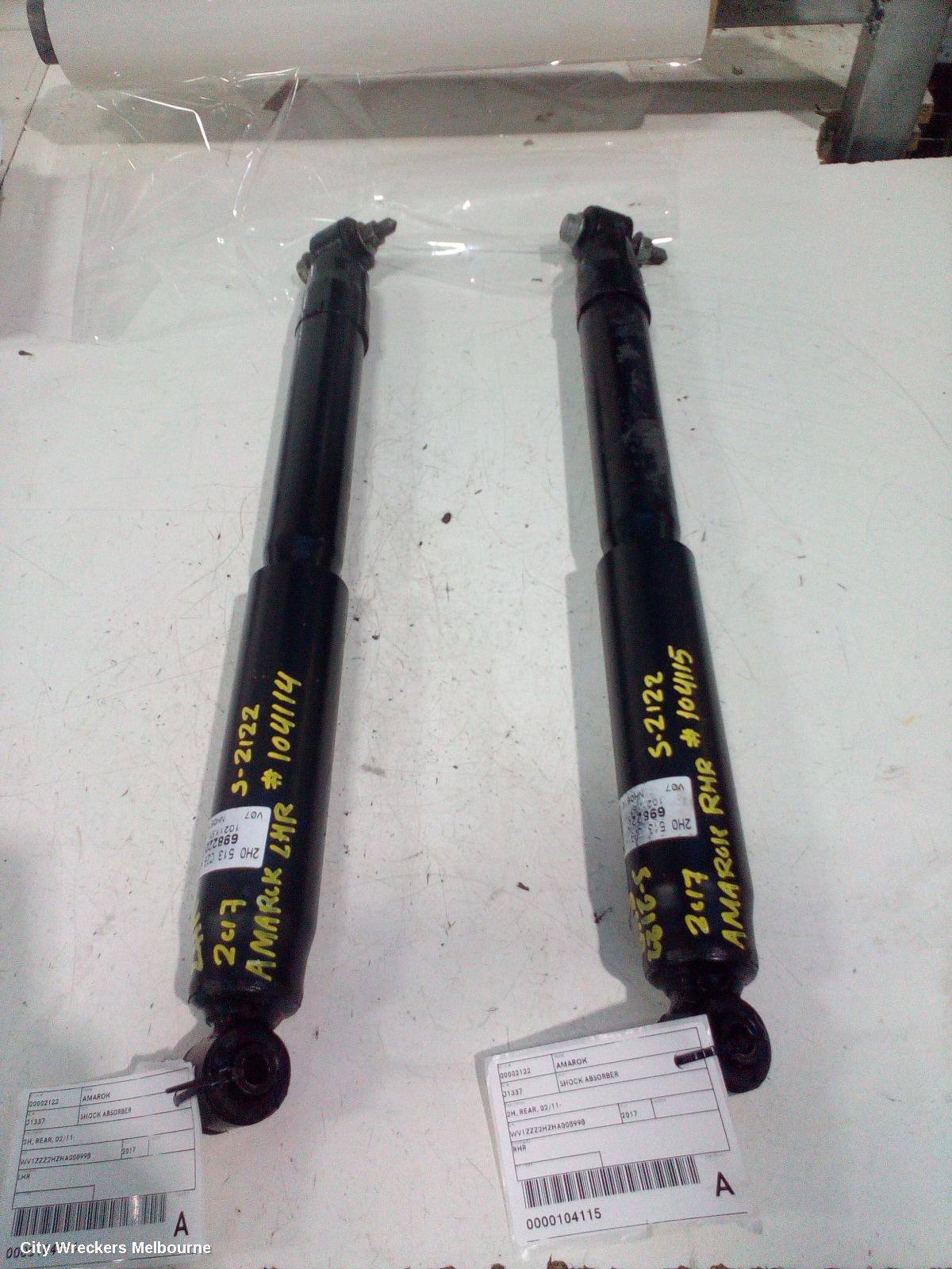 VOLKSWAGEN AMAROK SHOCK ABSORBER, 2H, REAR, 02/2011 ONWARDS