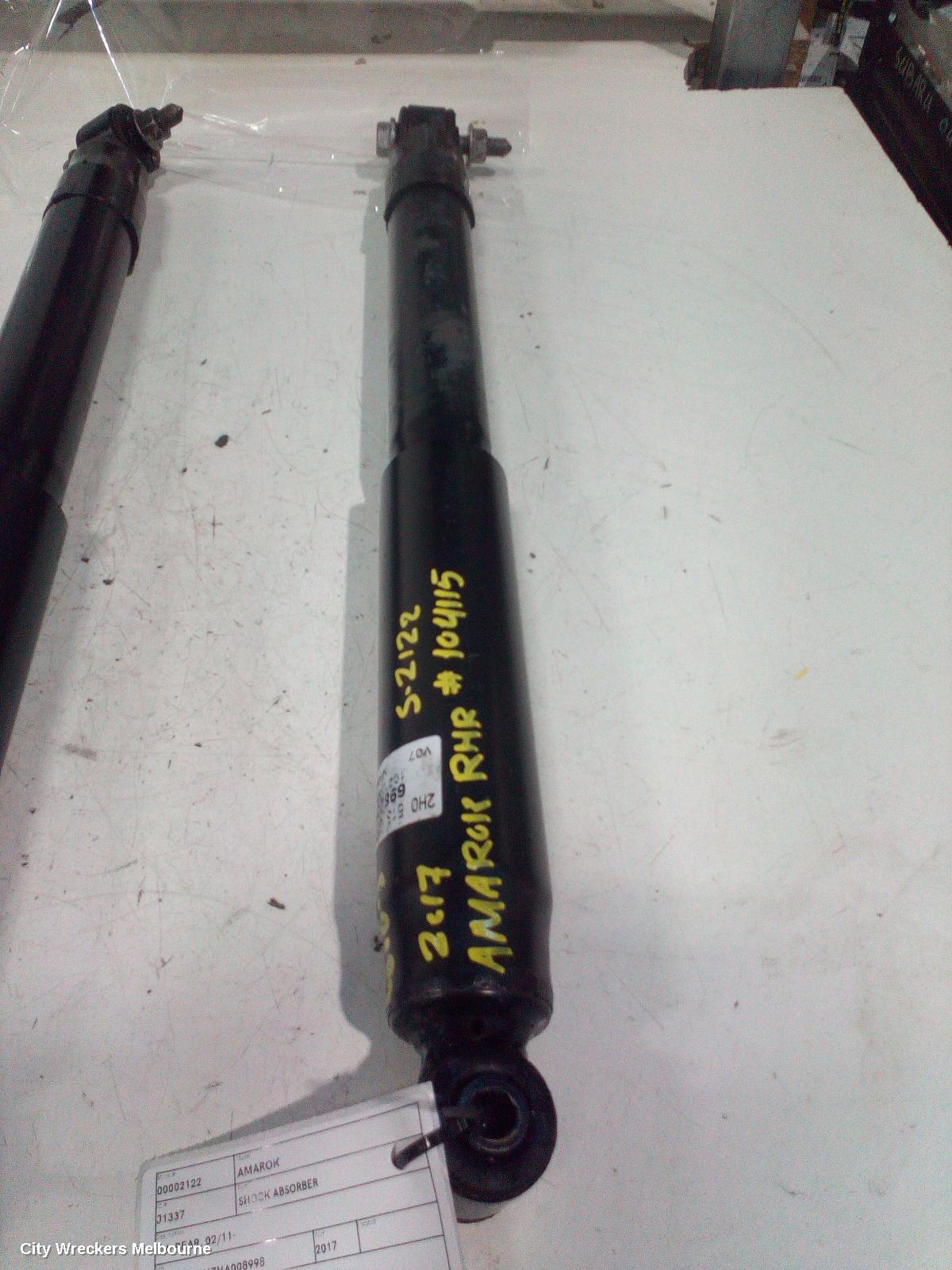 VOLKSWAGEN AMAROK SHOCK ABSORBER, 2H, REAR, 02/2011 ONWARDS