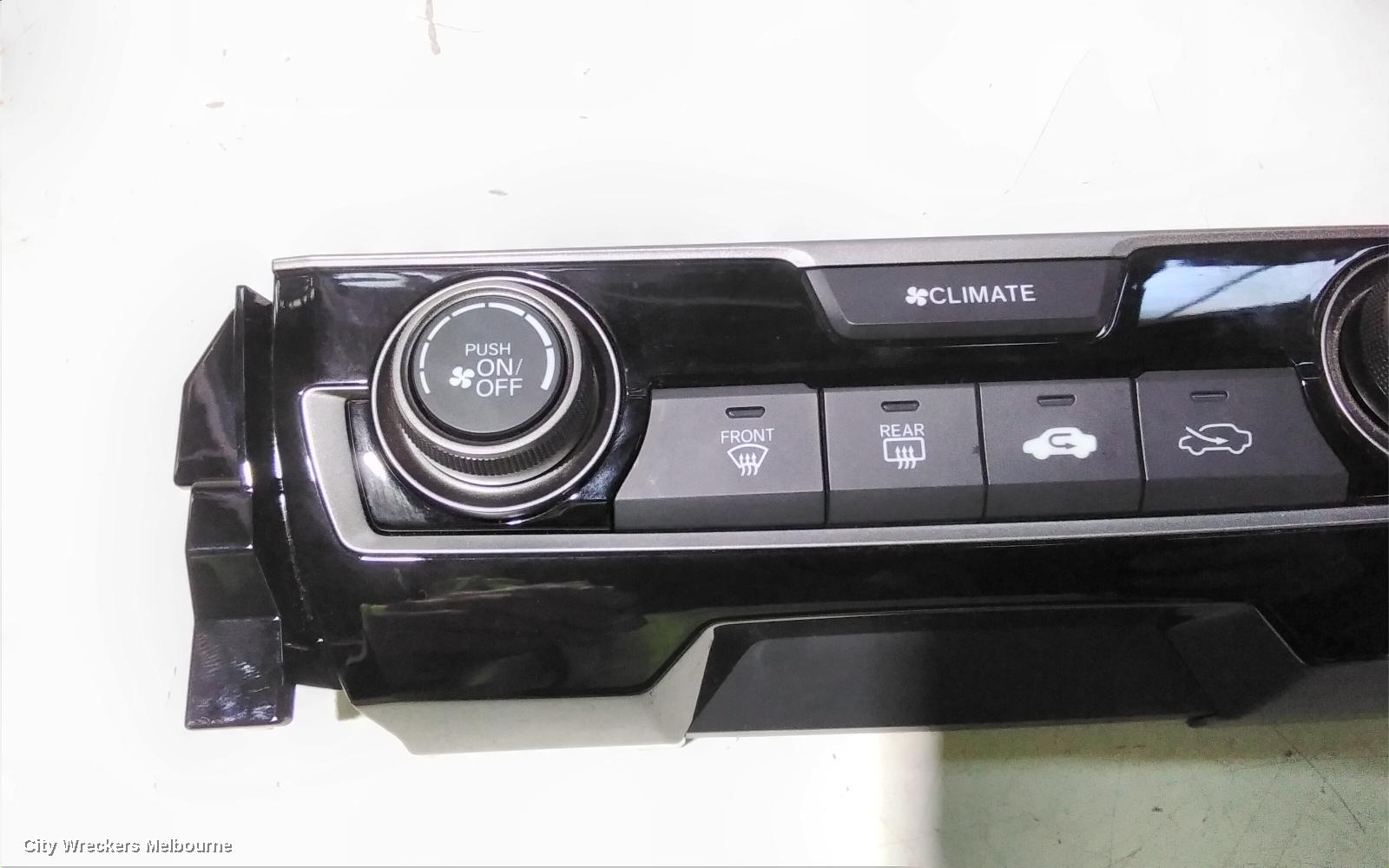 HONDA CIVIC HEATER/AC CONTROLS, 10TH GEN, SINGLE ZONE CLIMATE CONTROL TYPE, 05/2016 - 08/2021
