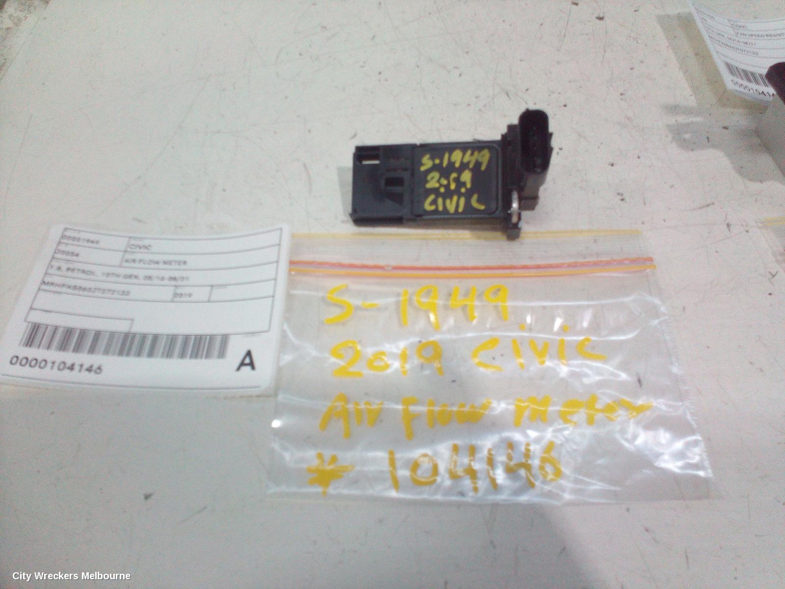 HONDA CIVIC AIR FLOW METER, 1.8, PETROL, 10TH GEN, 05/2016 - 08/2021