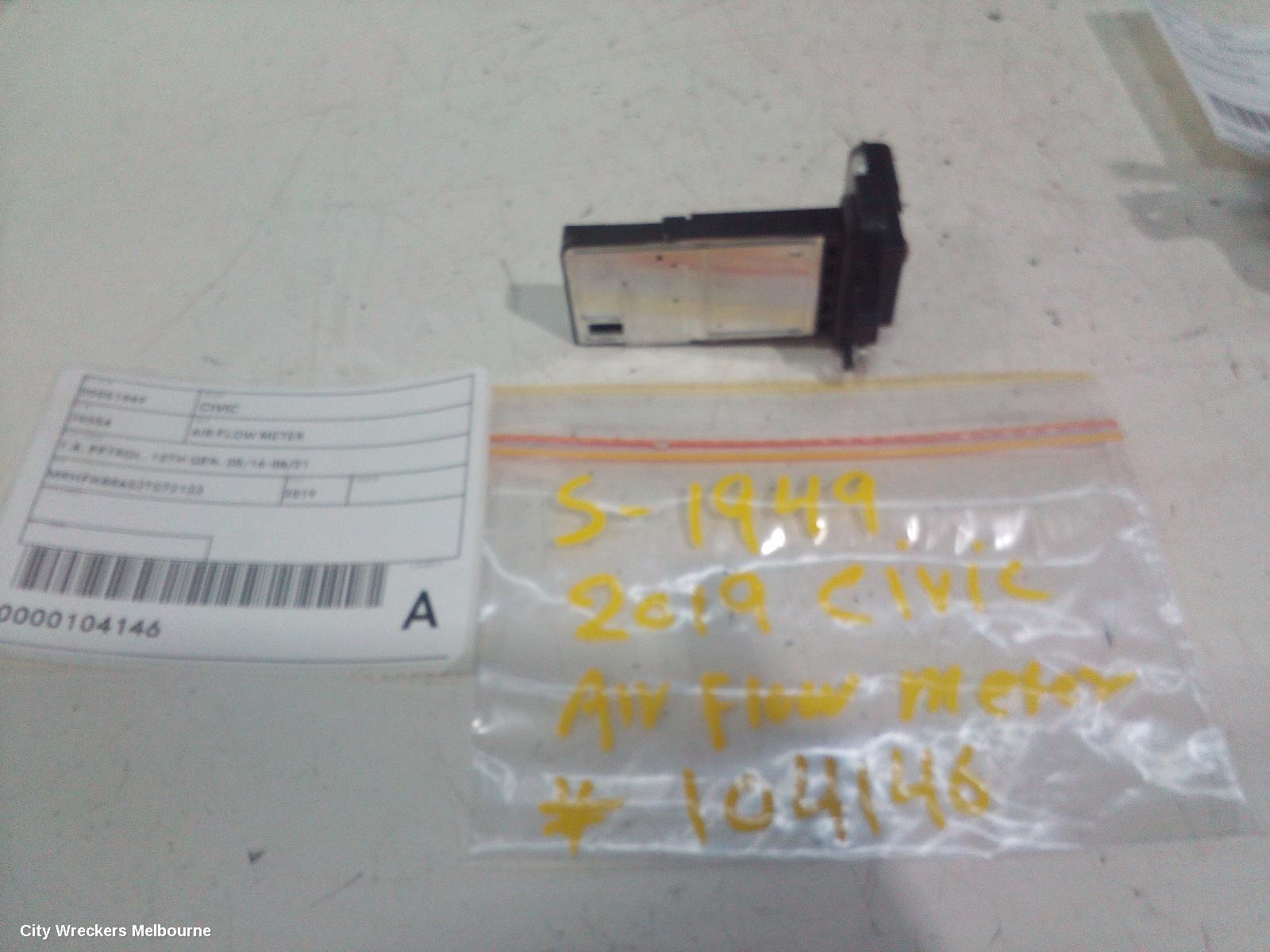 HONDA CIVIC AIR FLOW METER, 1.8, PETROL, 10TH GEN, 05/2016 - 08/2021