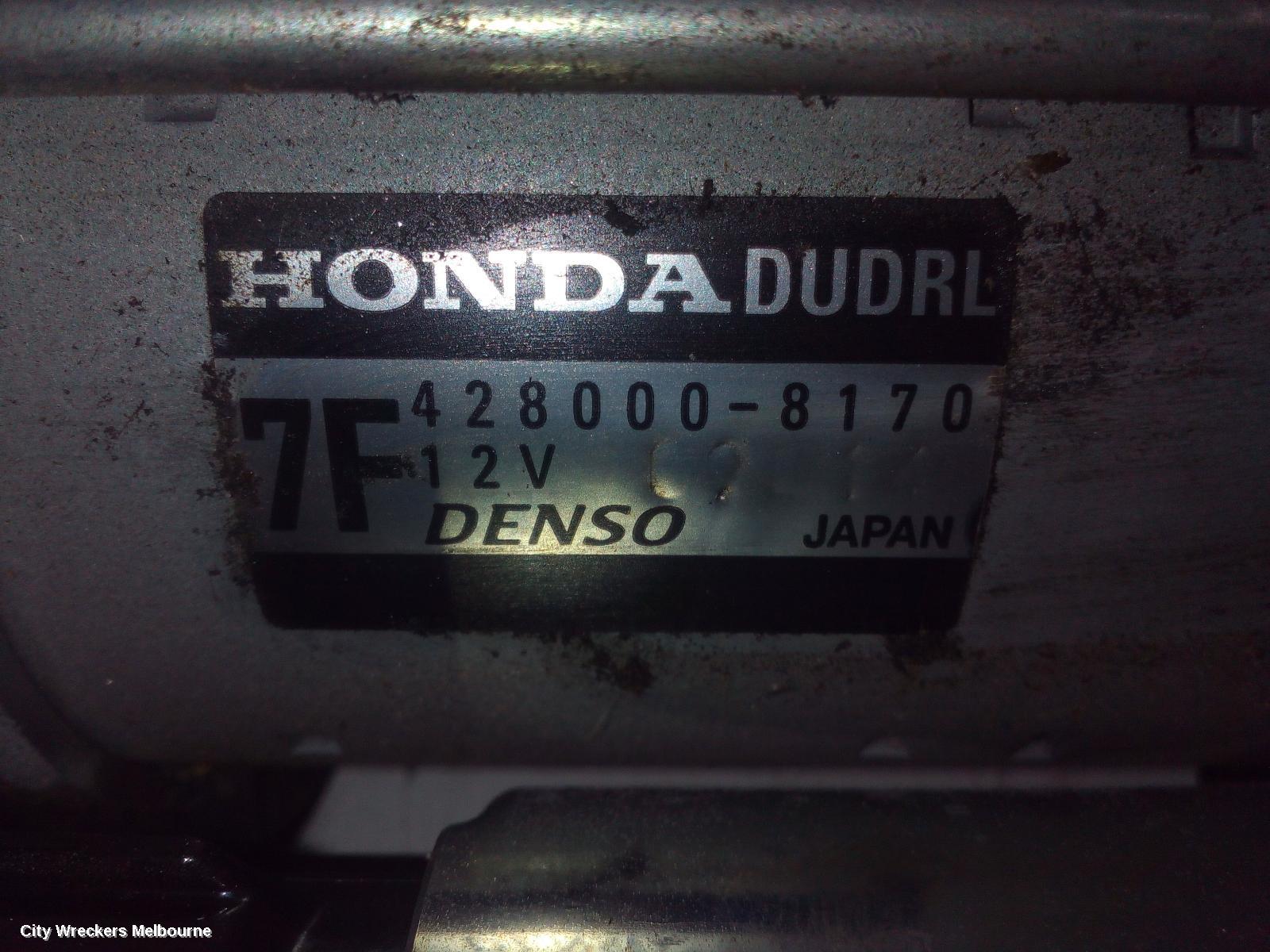 HONDA CIVIC STARTER, PETROL, 1.8, 10TH GEN, 05/2016 - 08/2021