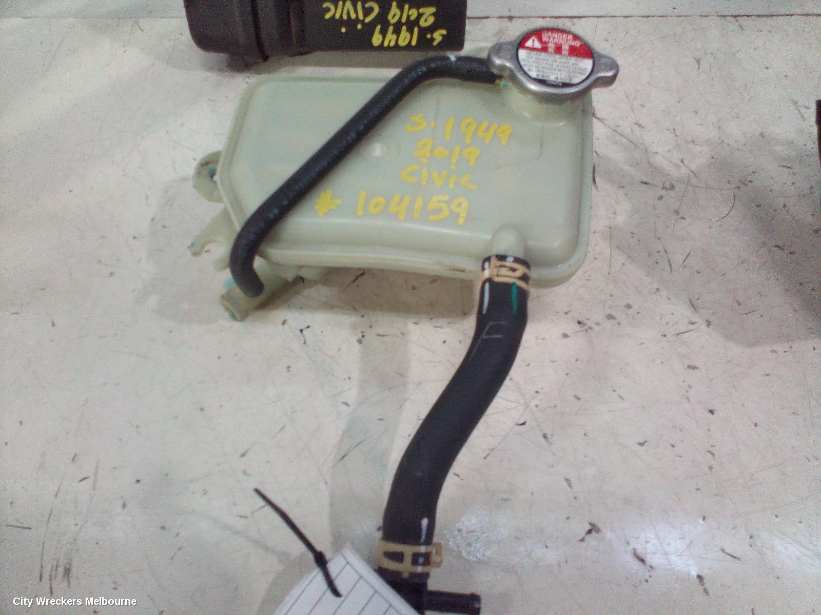 HONDA CIVIC OVERFLOW BOTTLE, 10TH GEN, 05/2016 - 08/2021