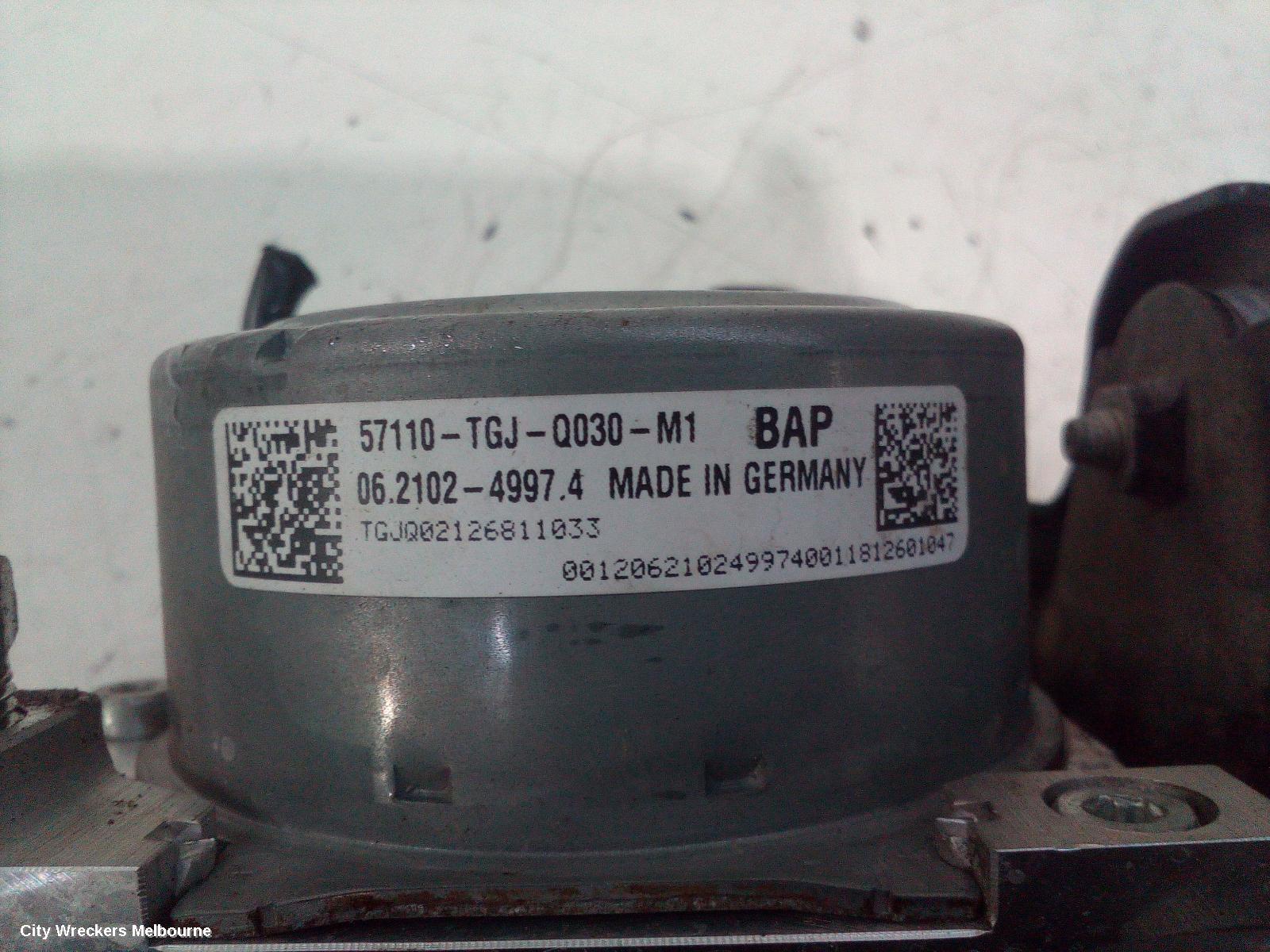 HONDA CIVIC ABS PUMP/MODULATOR, 10TH GEN, 05/2016 - 08/2021