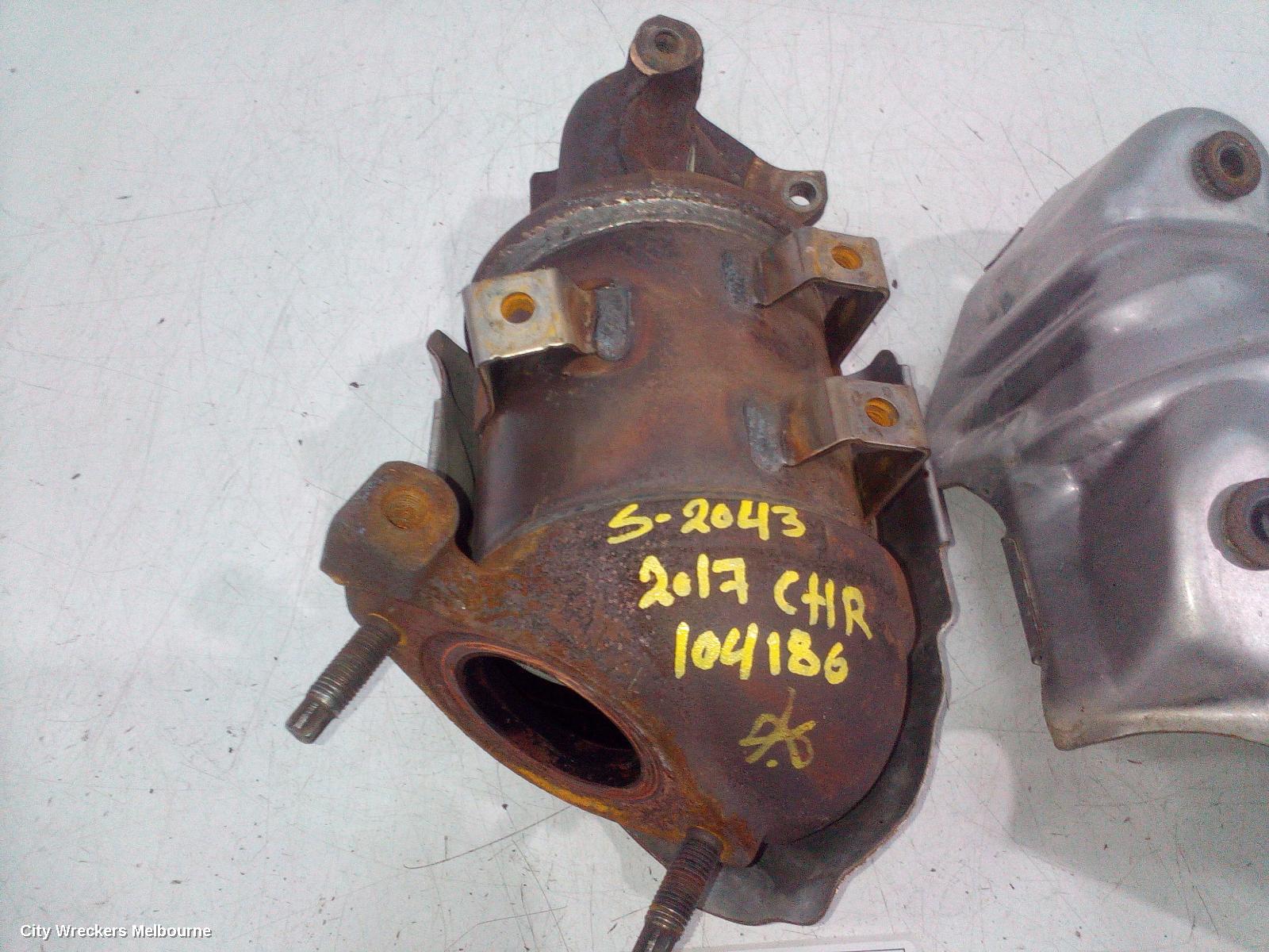TOYOTA C-HR CATALYTIC CONVERTER, MANIFOLD-CAT TYPE, 1.2, PETROL, GEN 1, 12/2016 ONWARDS