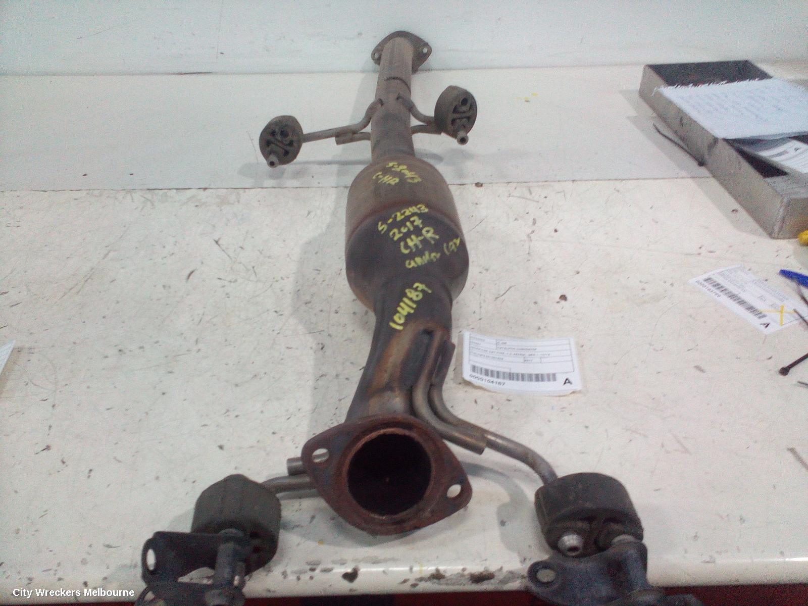 TOYOTA C-HR CATALYTIC CONVERTER, UNDER CAR-CAT TYPE, 1.2, PETROL, GEN 1, 12/2016 ONWARDS