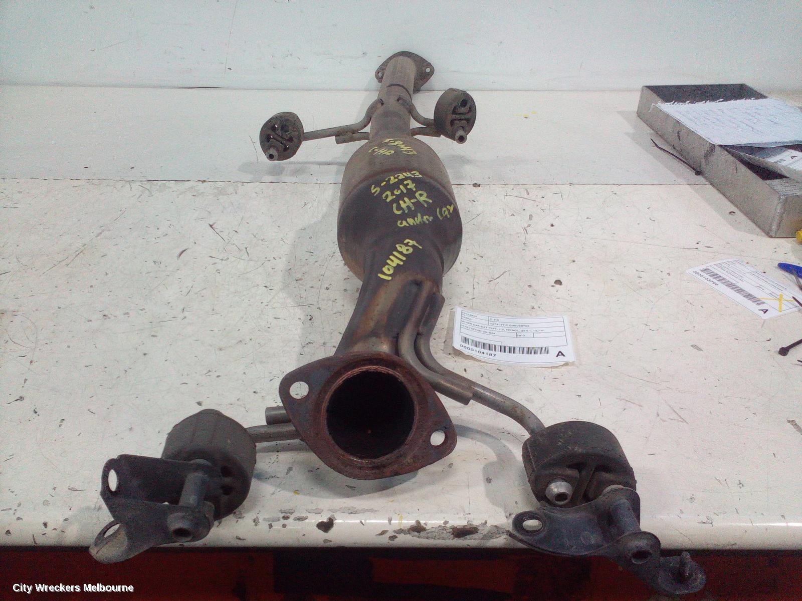 TOYOTA C-HR CATALYTIC CONVERTER, UNDER CAR-CAT TYPE, 1.2, PETROL, GEN 1, 12/2016 ONWARDS