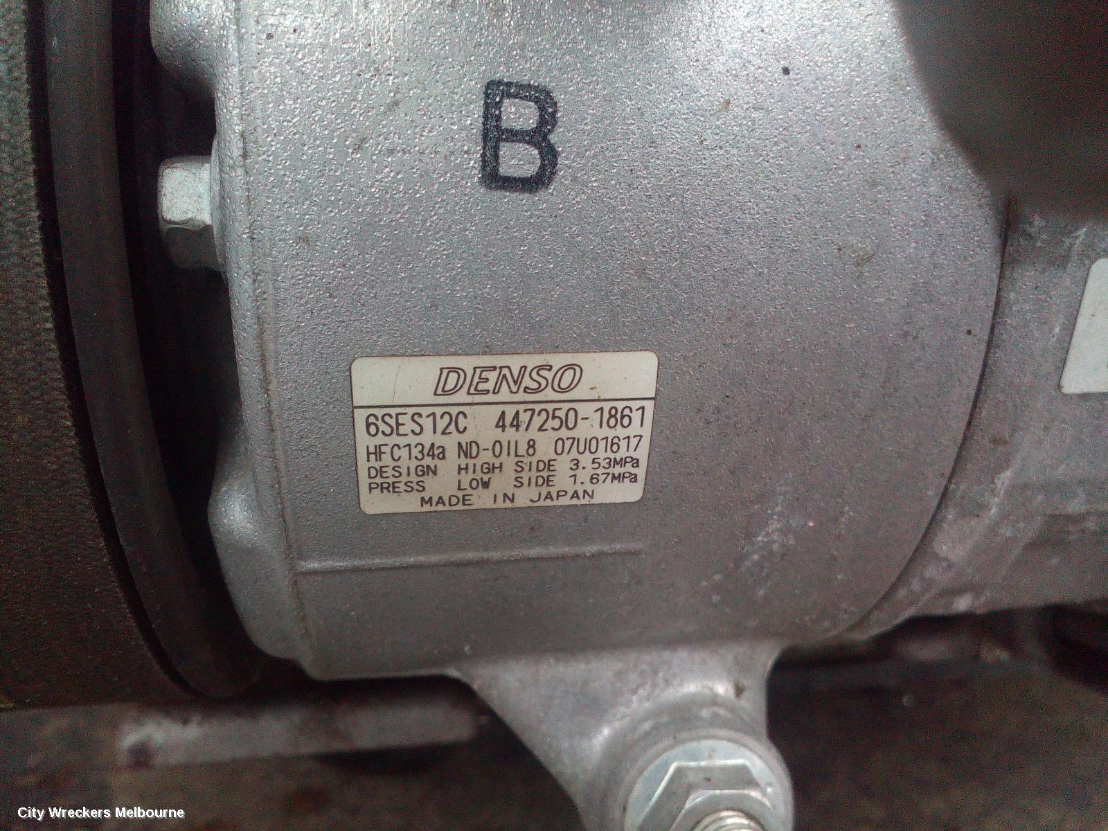 TOYOTA C-HR A/C COMPRESSOR, GEN 1, 1.2, 8NR-FTS, PETROL, 12/2016 ONWARDS