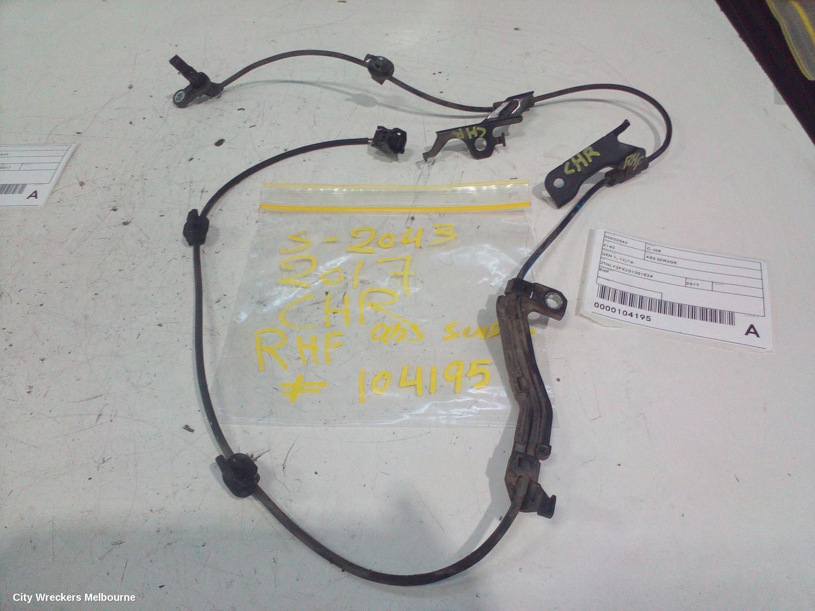 TOYOTA C-HR ABS SENSOR, GEN 1, 12/2016 - 09/2023