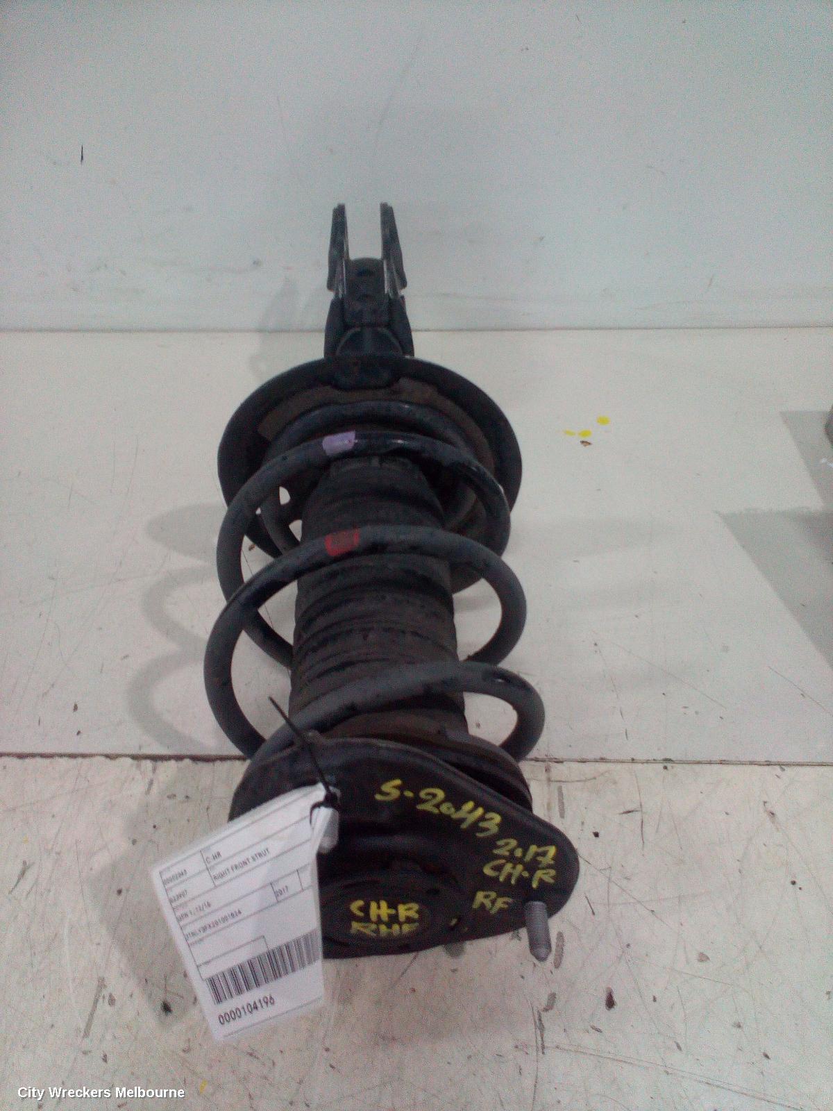 TOYOTA C-HR RIGHT FRONT STRUT, GEN 1, PETROL, 1.2, AWD, 12/2016 ONWARDS