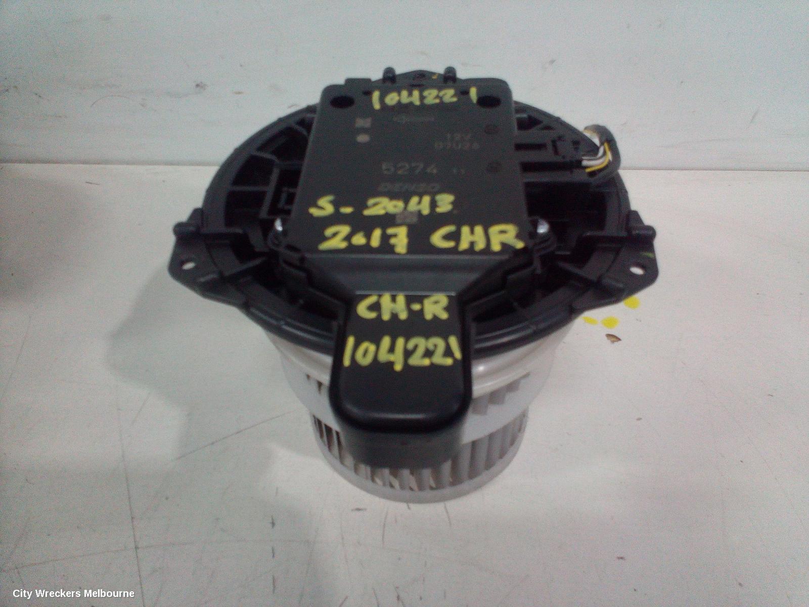 TOYOTA C-HR HEATER FAN MOTOR, PETROL, 1.2, NGX10R,NGX50R, 12/2016 - 09/2023