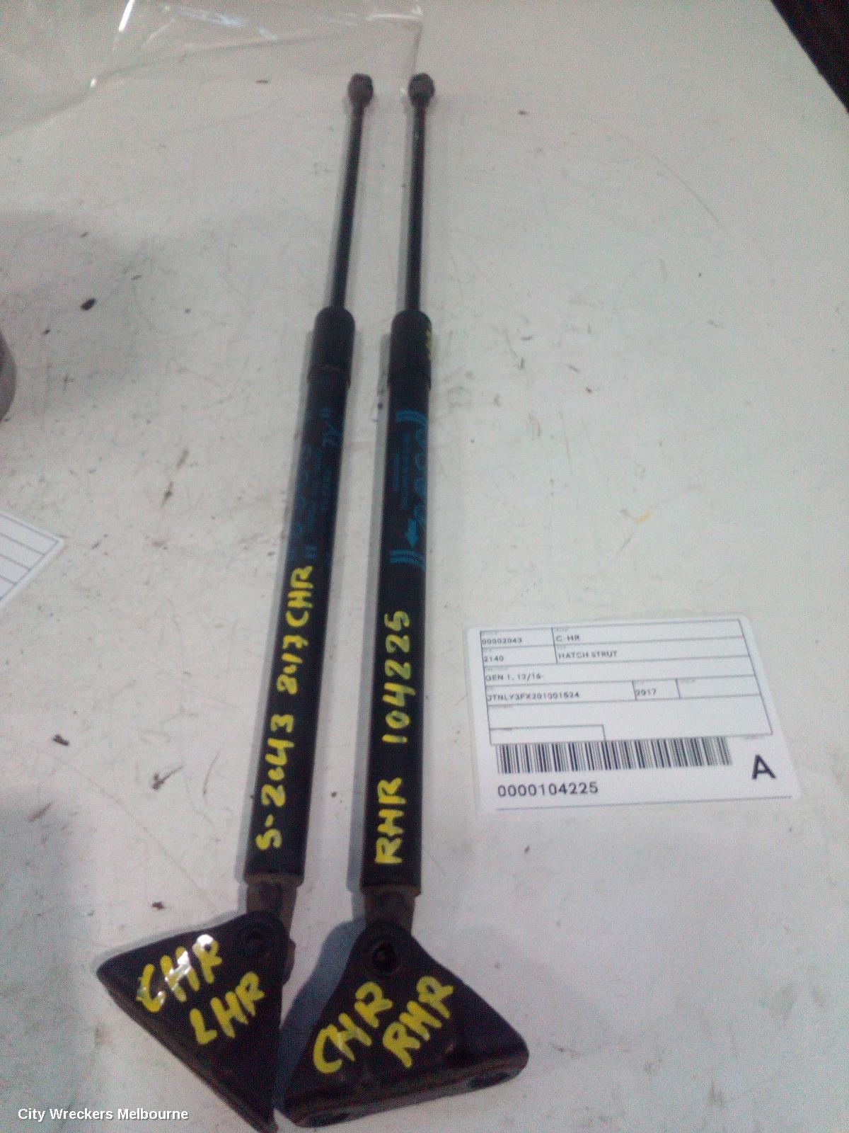 TOYOTA C-HR HATCH STRUT, GEN 1, 12/2016 - 09/2023