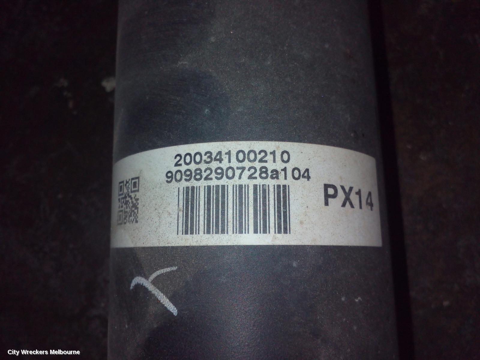 TOYOTA C-HR REAR DRIVE SHAFT, 1.2, PETROL, NGX50R, 12/2016 ONWARDS