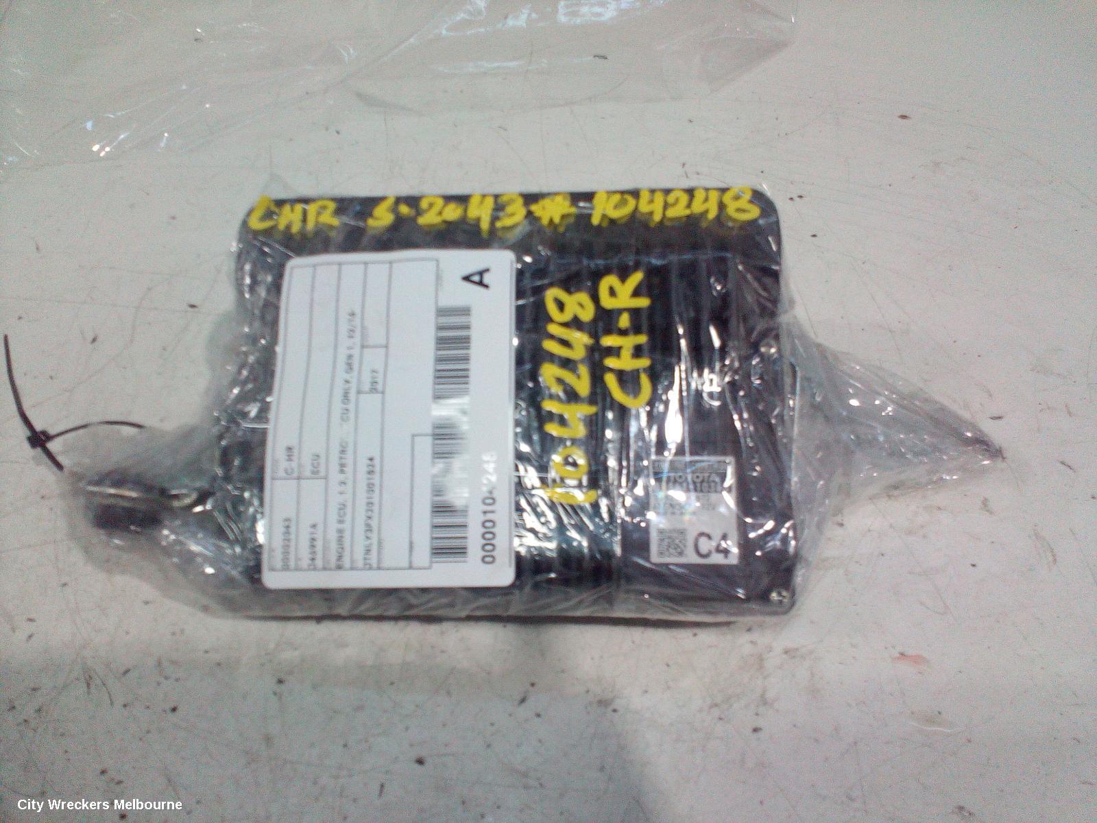TOYOTA C-HR ECU, ENGINE ECU, 1.2, PETROL, ECU ONLY, GEN 1, 12/2016 ONWARDS
