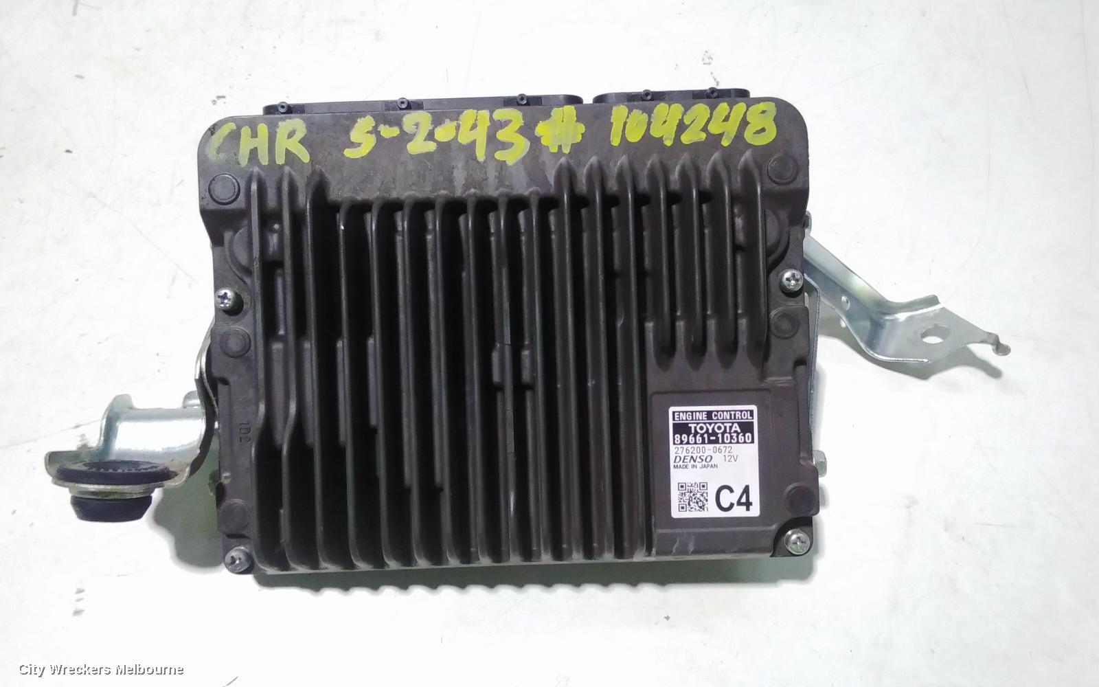 TOYOTA C-HR ECU, ENGINE ECU, 1.2, PETROL, ECU ONLY, GEN 1, 12/2016 ONWARDS