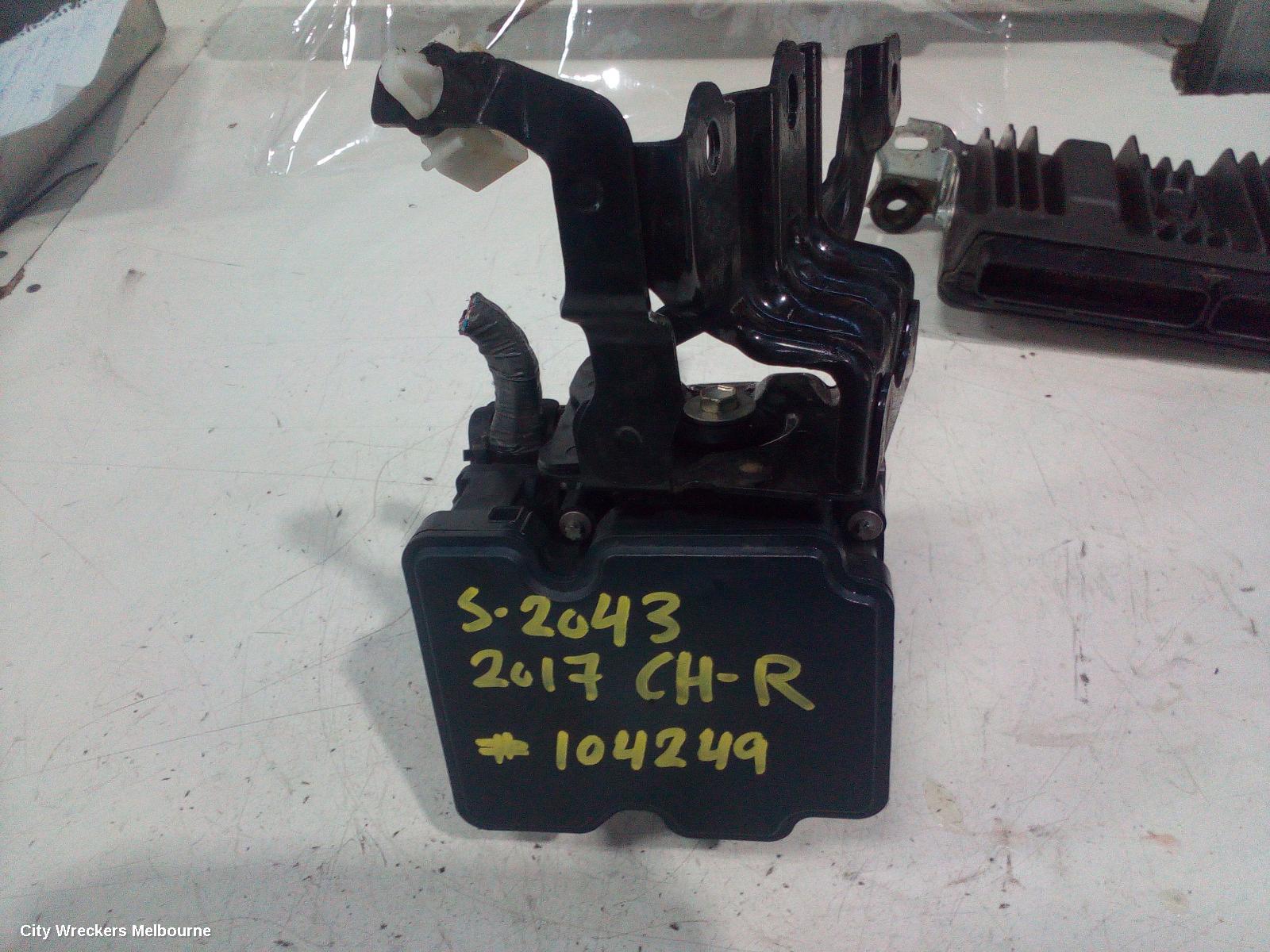TOYOTA C-HR ABS PUMP/MODULATOR, GEN 1, NON HYBRID TYPE, 12/2016 ONWARDS