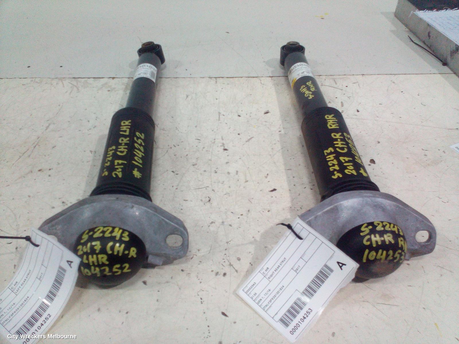 TOYOTA C-HR LEFT REAR STRUT, GEN 1, 12/2016 - 09/2023