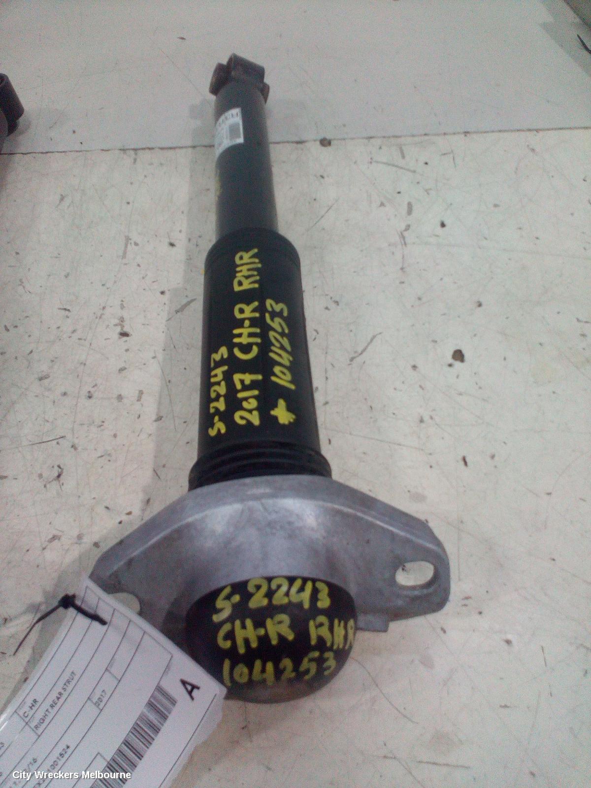 TOYOTA C-HR RIGHT REAR STRUT, GEN 1 ***USE SHOCK ABSORBER PART TYPE***