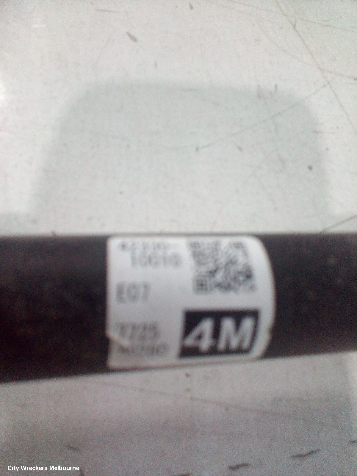 TOYOTA C-HR RIGHT DRIVESHAFT, REAR, 1.2, PETROL, AWD, NGX50R, 12/2016 ONWARDS