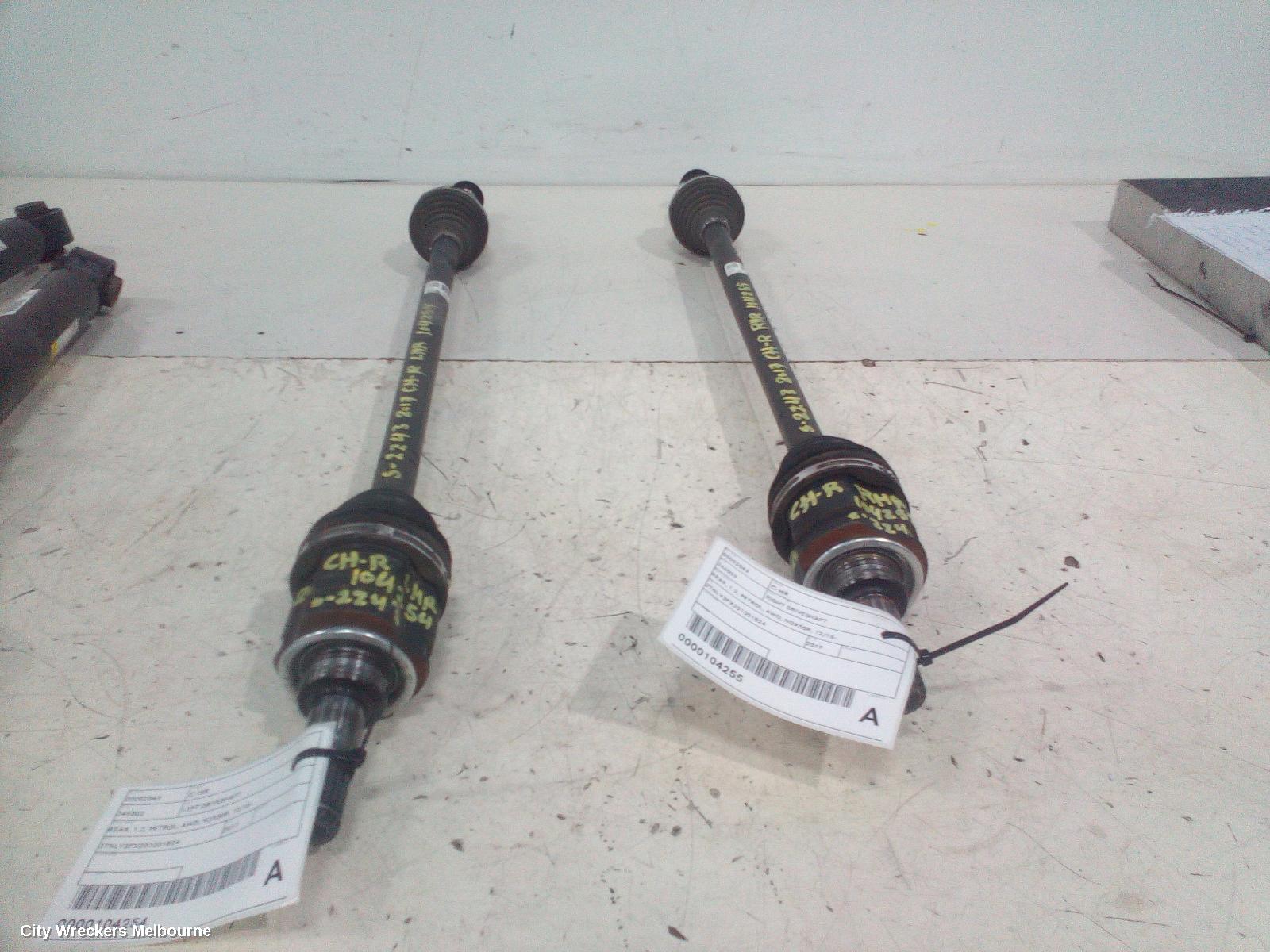 TOYOTA C-HR RIGHT DRIVESHAFT, REAR, 1.2, PETROL, AWD, NGX50R, 12/2016 ONWARDS