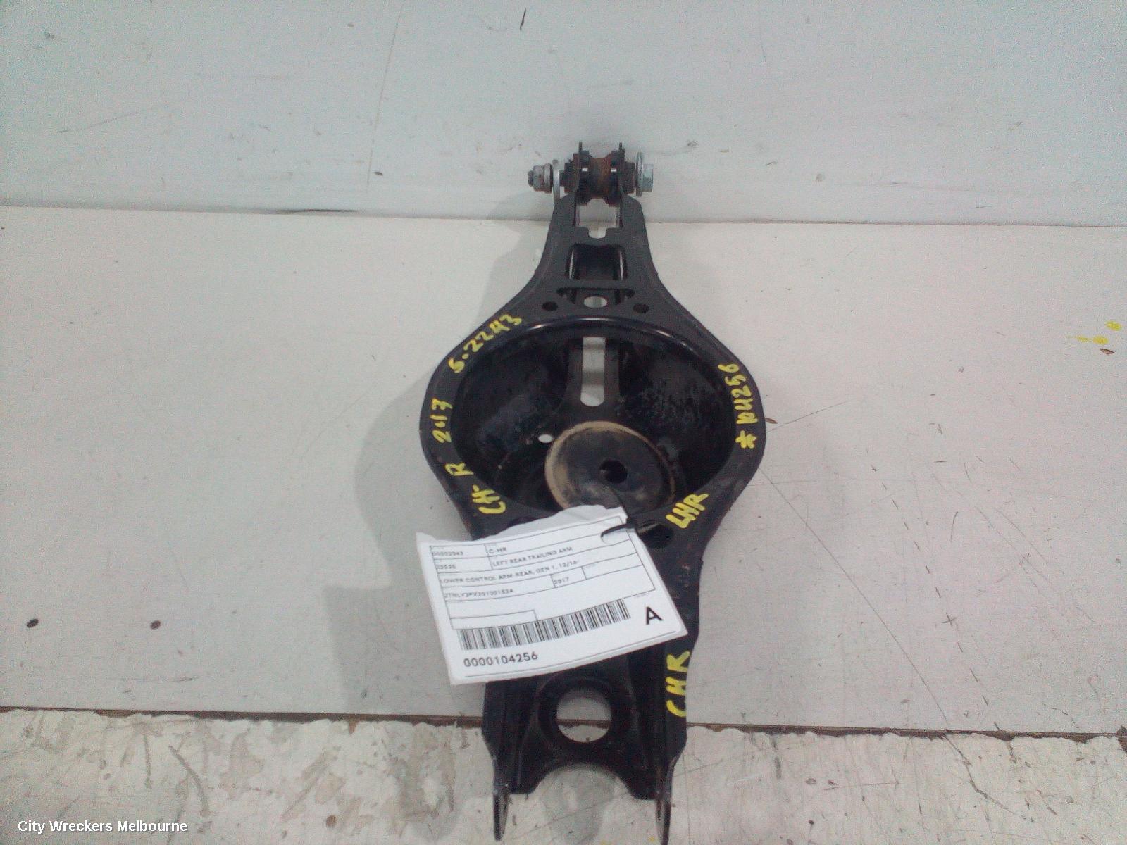 TOYOTA C-HR LEFT REAR TRAILING ARM, LOWER CONTROL ARM-REAR, GEN 1, 12/2016 ONWARDS