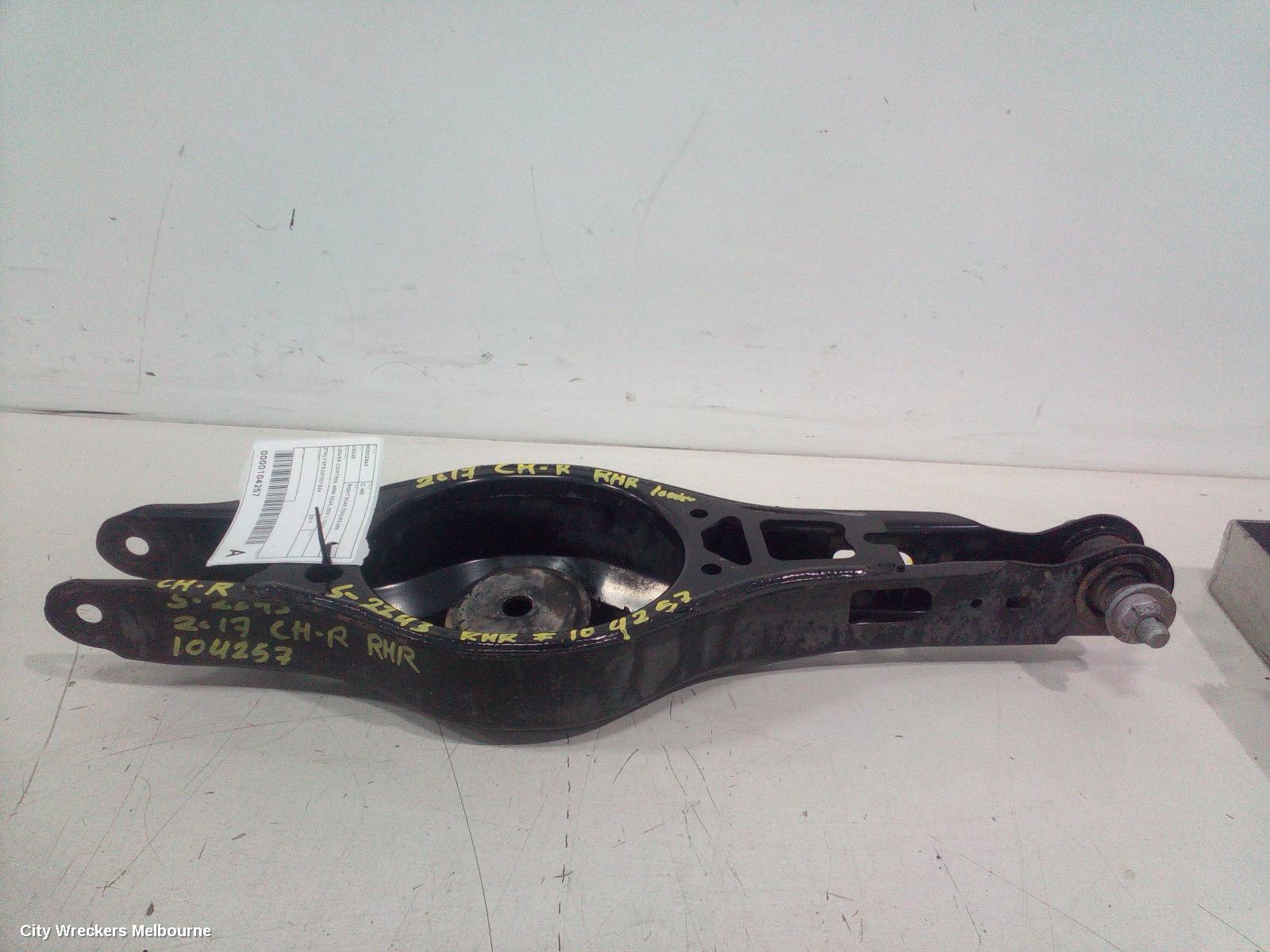 TOYOTA C-HR RIGHT REAR TRAILING ARM, LOWER CONTROL ARM-REAR, GEN 1, 12/2016 ONWARDS