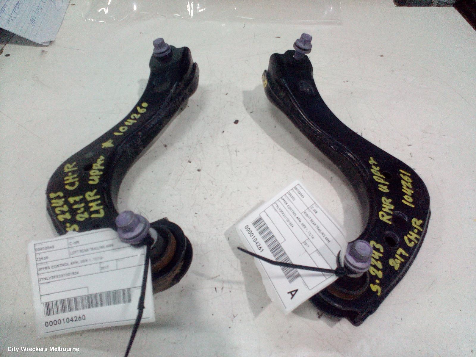 TOYOTA C-HR LEFT REAR TRAILING ARM, UPPER CONTROL ARM, GEN 1, 12/2016 ONWARDS
